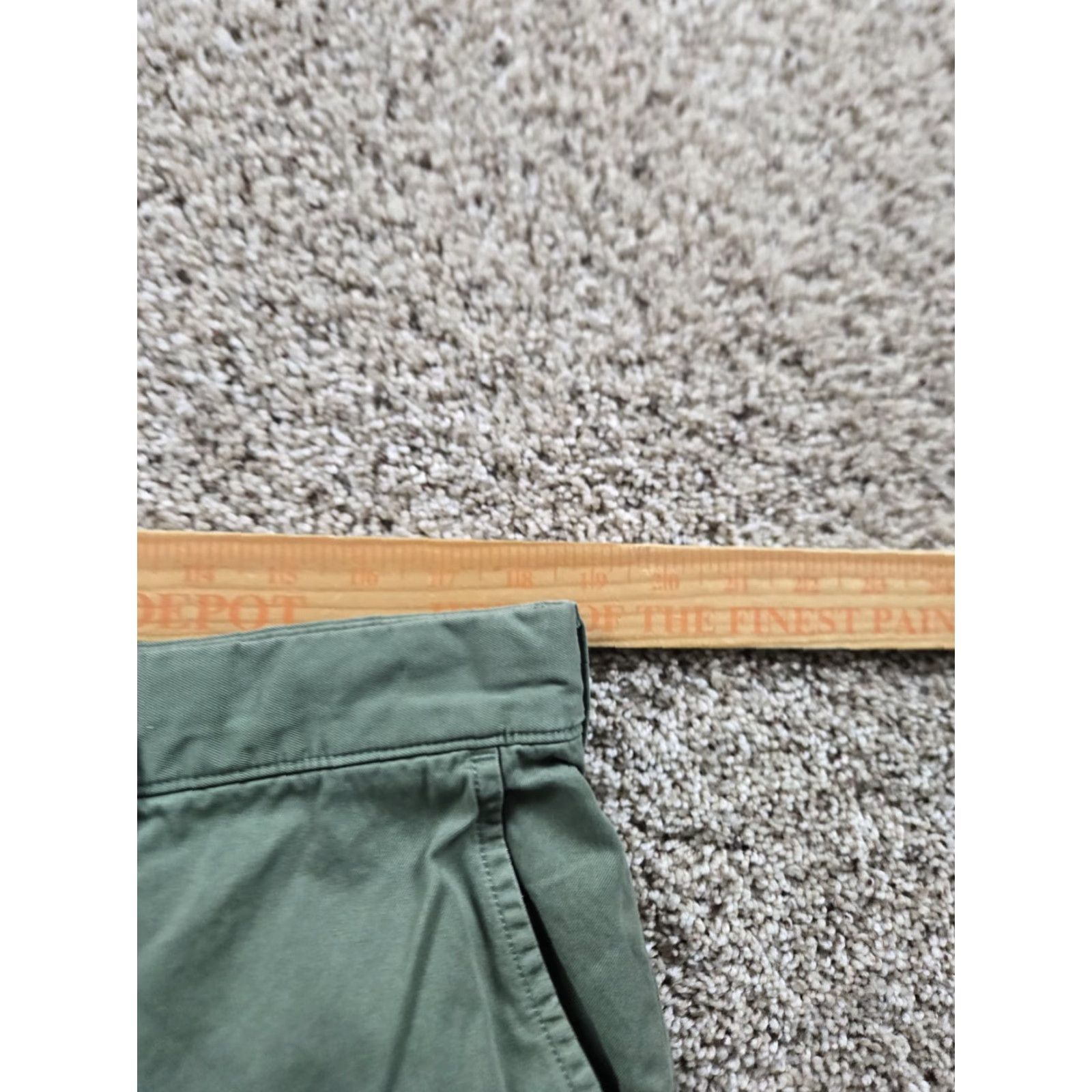 Uniqlo Uniqlo Chino Shorts Mens XL Green Classic Casual Flat Front Cotton Drawstring Size US 36 / EU 52 - 7 Thumbnail