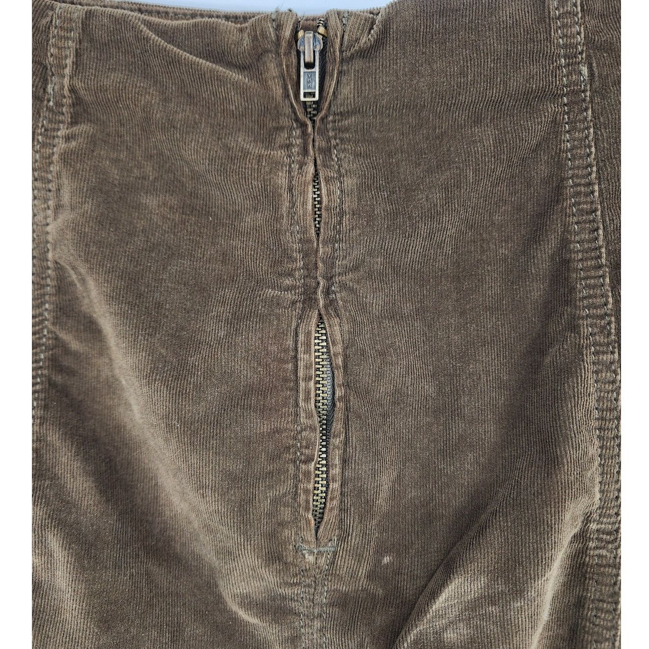 Free People Free People Corduroy Mini Skirt Moss Green Women's Size 8 Size 30" / US 8 / IT 44 - 5 Thumbnail