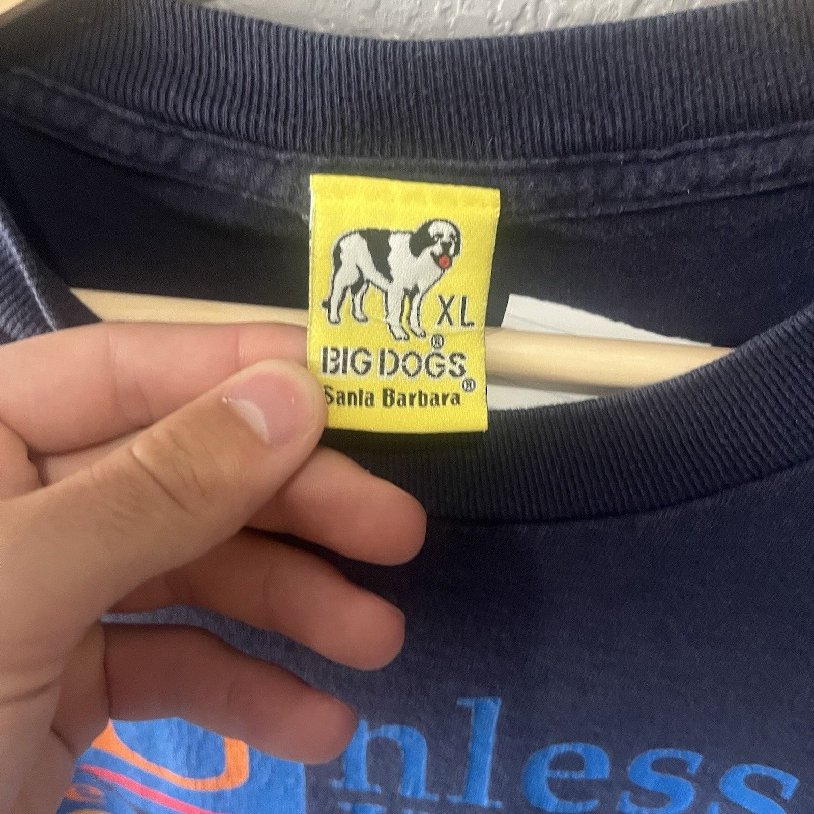 Big Dogs Vintage 1996 Blue Big Dogs Tshirt Men XL Single Stitch Short Size US XL / EU 56 / 4 - 5 Thumbnail