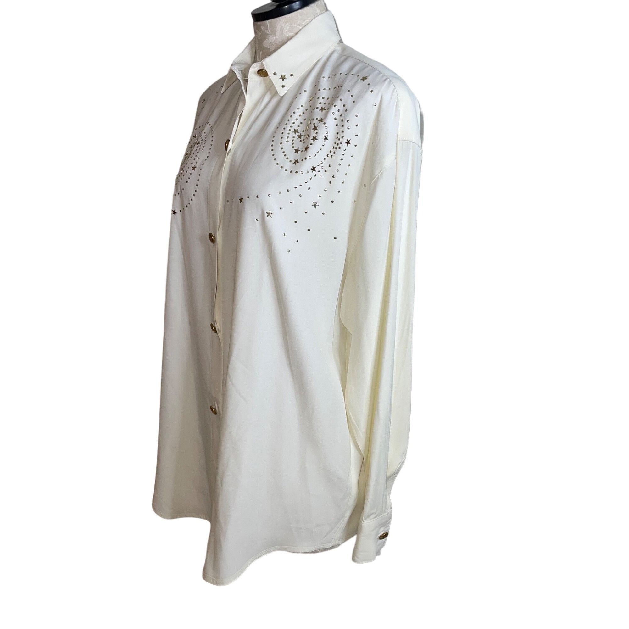 Vintage The Icing Vintage Womens Blouse Size Small White Size S / US 4 / IT 40 - 3 Thumbnail