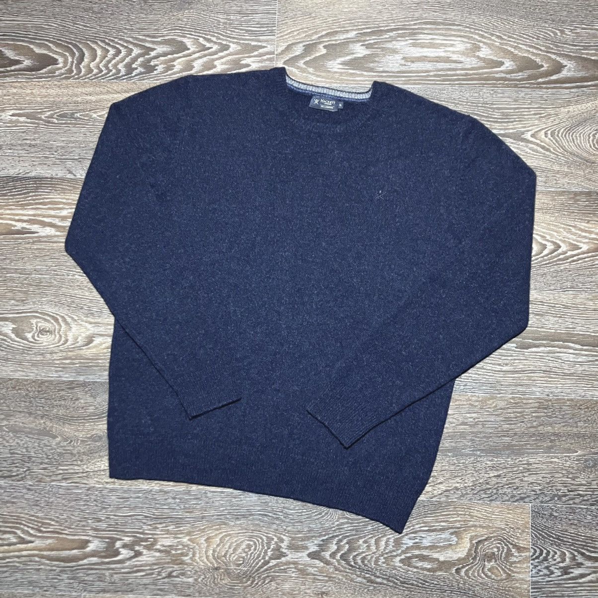 Hackett HACKETT London Embroidered Logo Lambswool Crewneck Sweater Size US XL / EU 56 / 4 - 1 Thumbnail