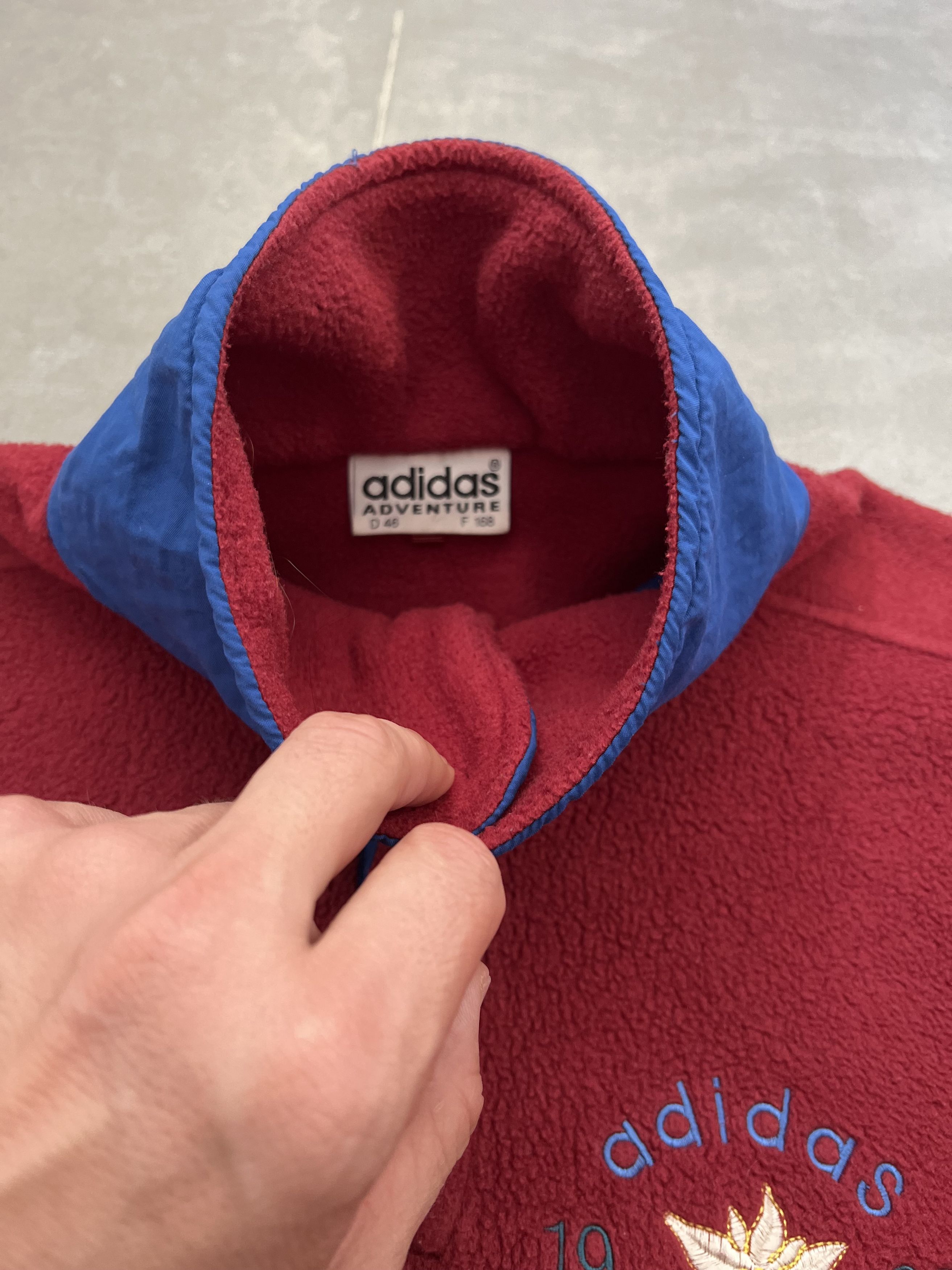 Adidas Vintage 1992 Adidas Adventure Fleece sweatshirt Size US S / EU 44-46 / 1 - 7 Thumbnail