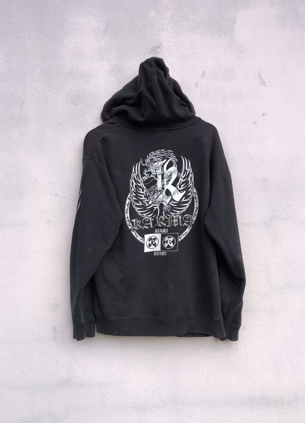 Japanese Brand Karma Flame Hoodie Logo Size US L / EU 52-54 / 3 - 3 Thumbnail