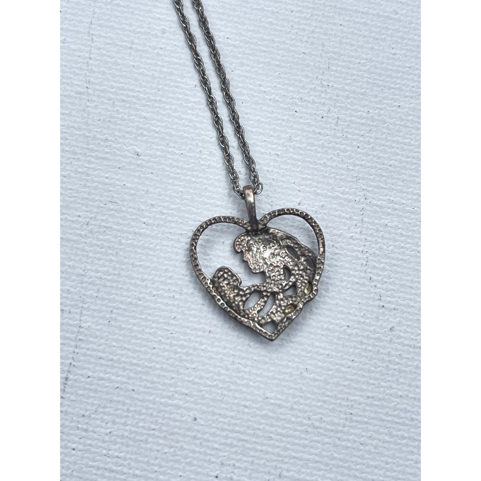 Vintage Signed Vintage 12k Gold and Sterling Silver Pendant Necklace Size ONE SIZE - 2 Thumbnail
