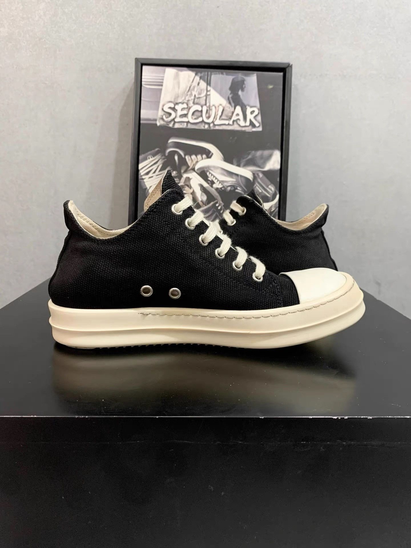 Rick Owens Rick Owens Canvas Low-Top Big Converse K34 Size US 6 / IT 36 - 5 Thumbnail