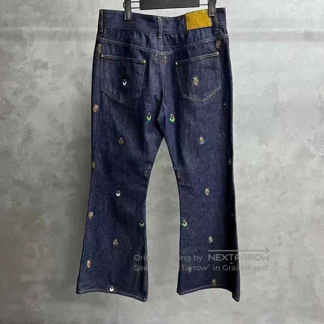 Louis Vuitton Louis Vuitton Blue Logo Flare Jeans. Size 27" / US 4 / IT 40 - 2 Thumbnail