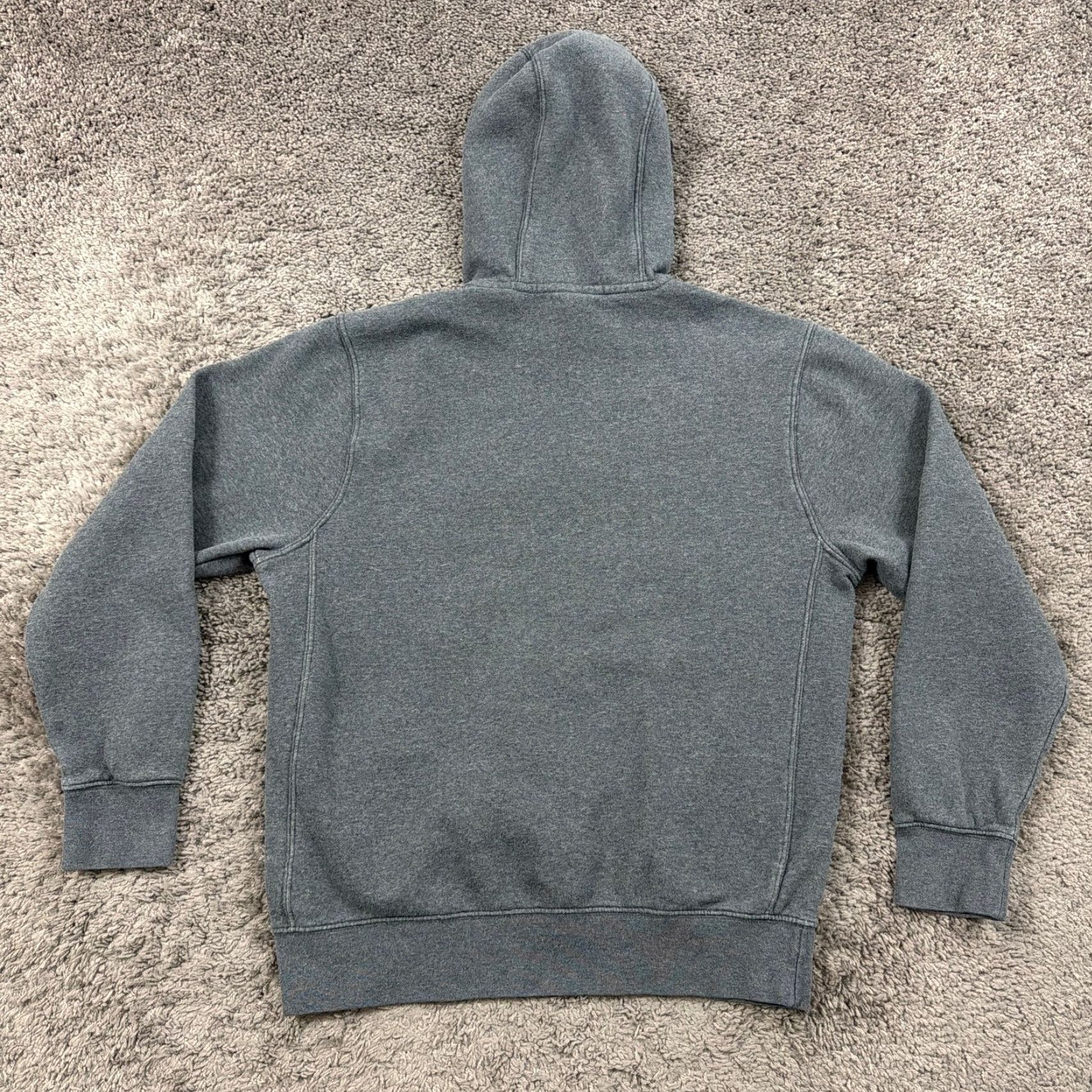 Nike Nike Hoodie Mens S Gray Fleece Pullover Hooded Pockets Sportswear Club Drawstring Pullover Size US S / EU 44-46 / 1 - 6 Thumbnail