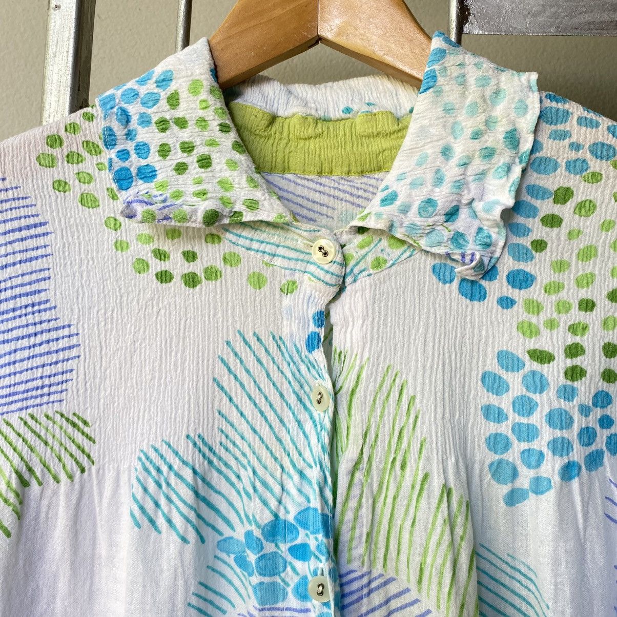 Tsumori Chisato Tsumori Chisato Meadow Bloom Pleated Shirt Size XS / US 0-2 / IT 36-38 - 3 Thumbnail