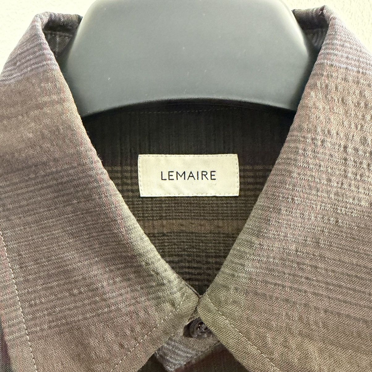 Lemaire Plaid Wool Overshirt Size US M / EU 48-50 / 2 - 3 Thumbnail