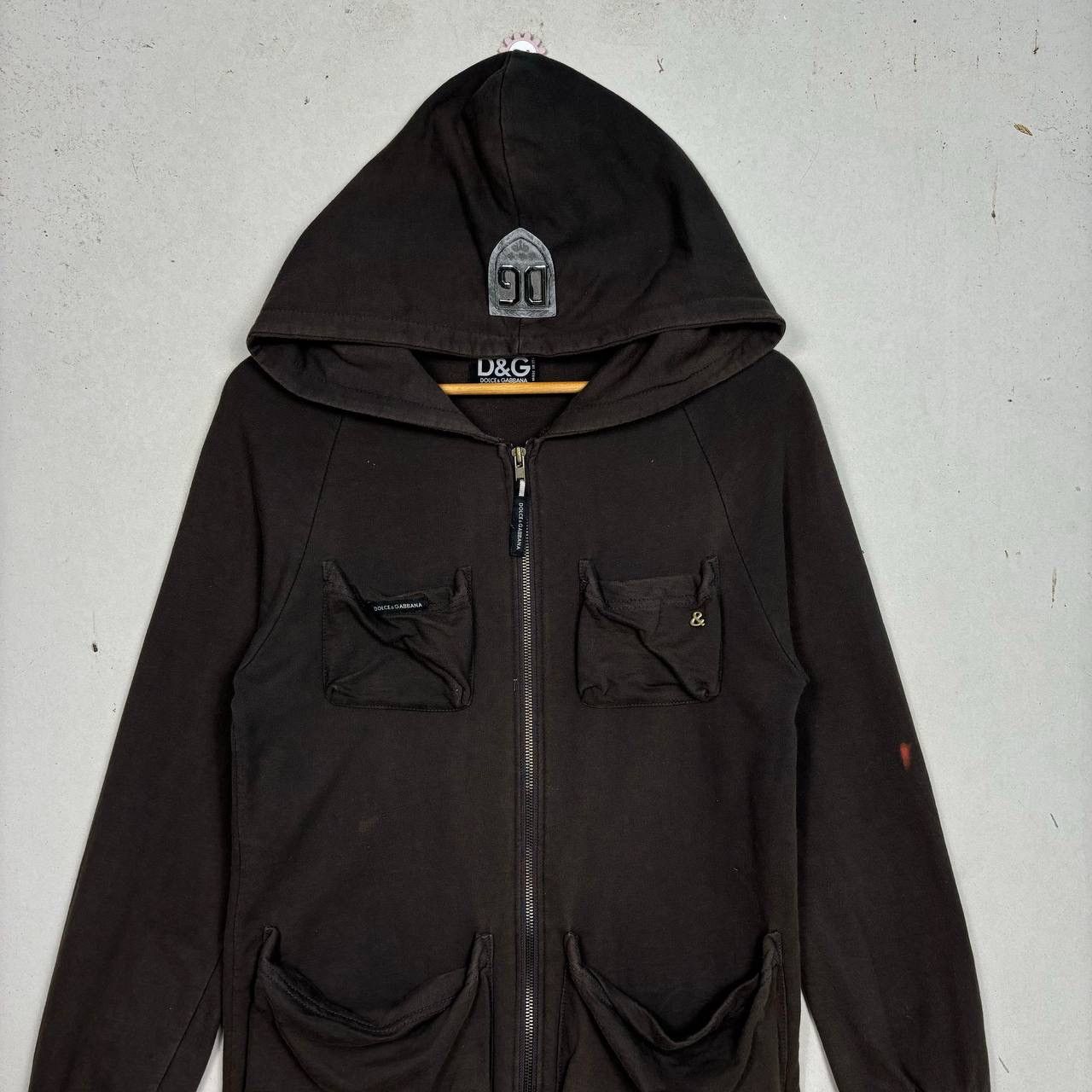 Dolce & Gabbana D&G Vintage Y2K Utility Cargo Hoodie Metal Shield Logo Size US S / EU 44-46 / 1 - 3 Thumbnail