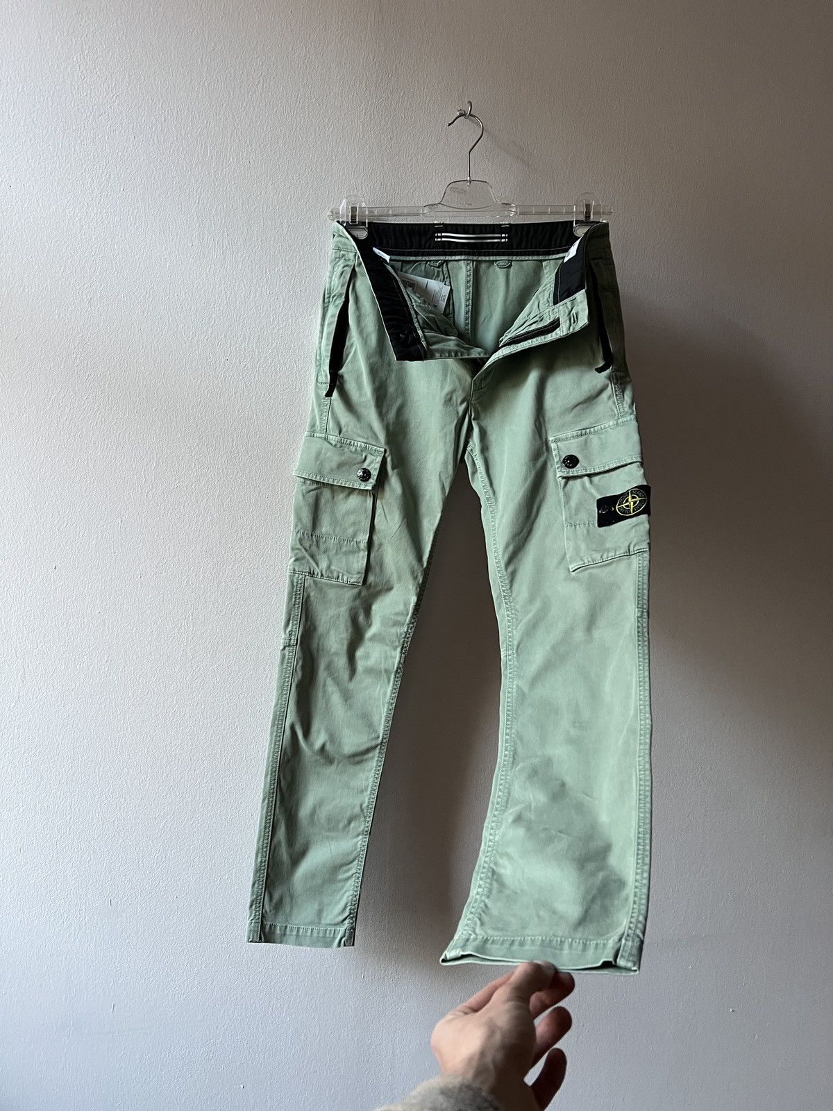 Stone Island Stone Island SL Blue Fade Out Cargo Pants Joggers Size US 30 / EU 46 - 9 Thumbnail