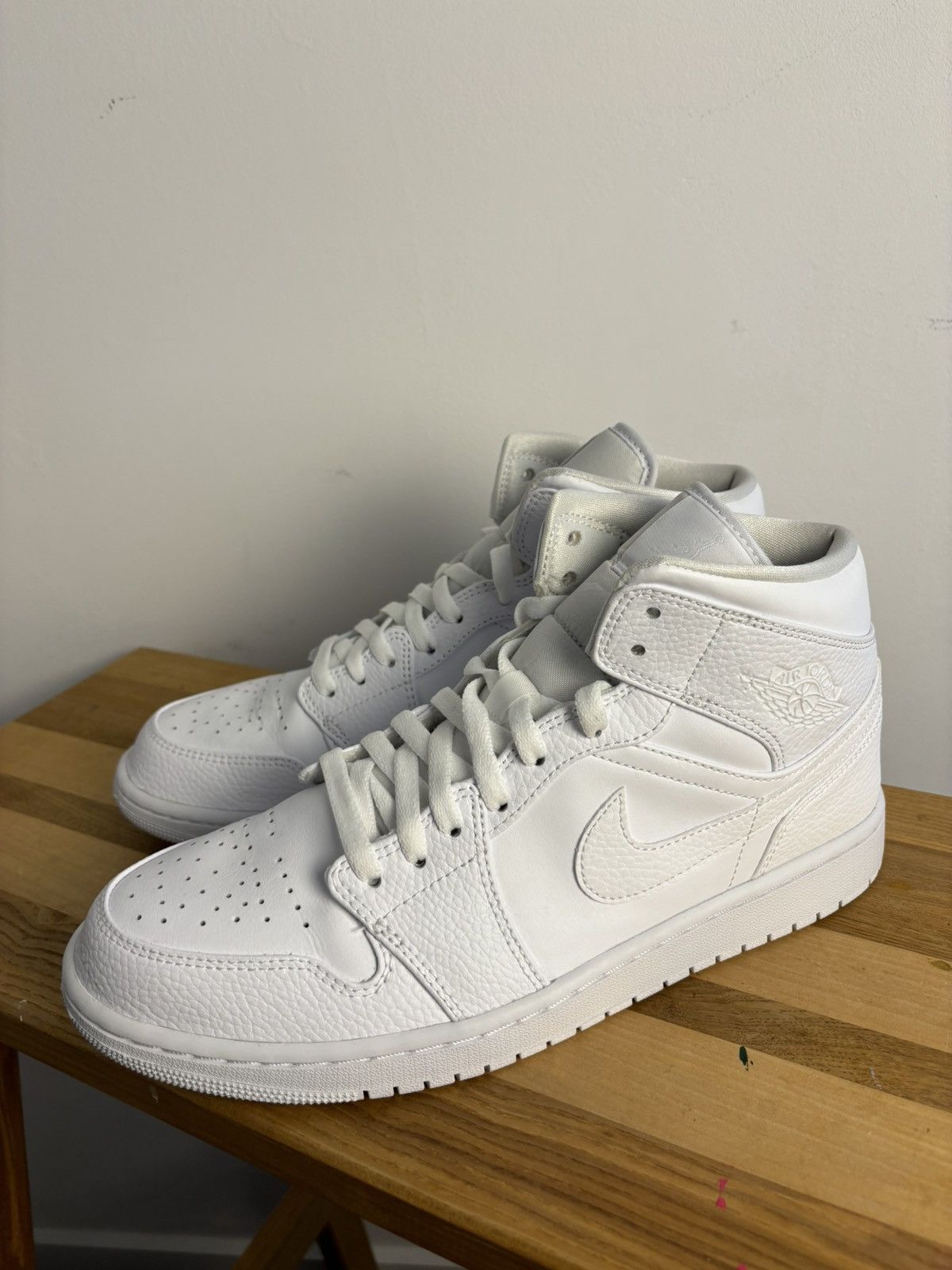 Mid Triple White Snakeskin Jordan Air Mid White Jordan Mid White