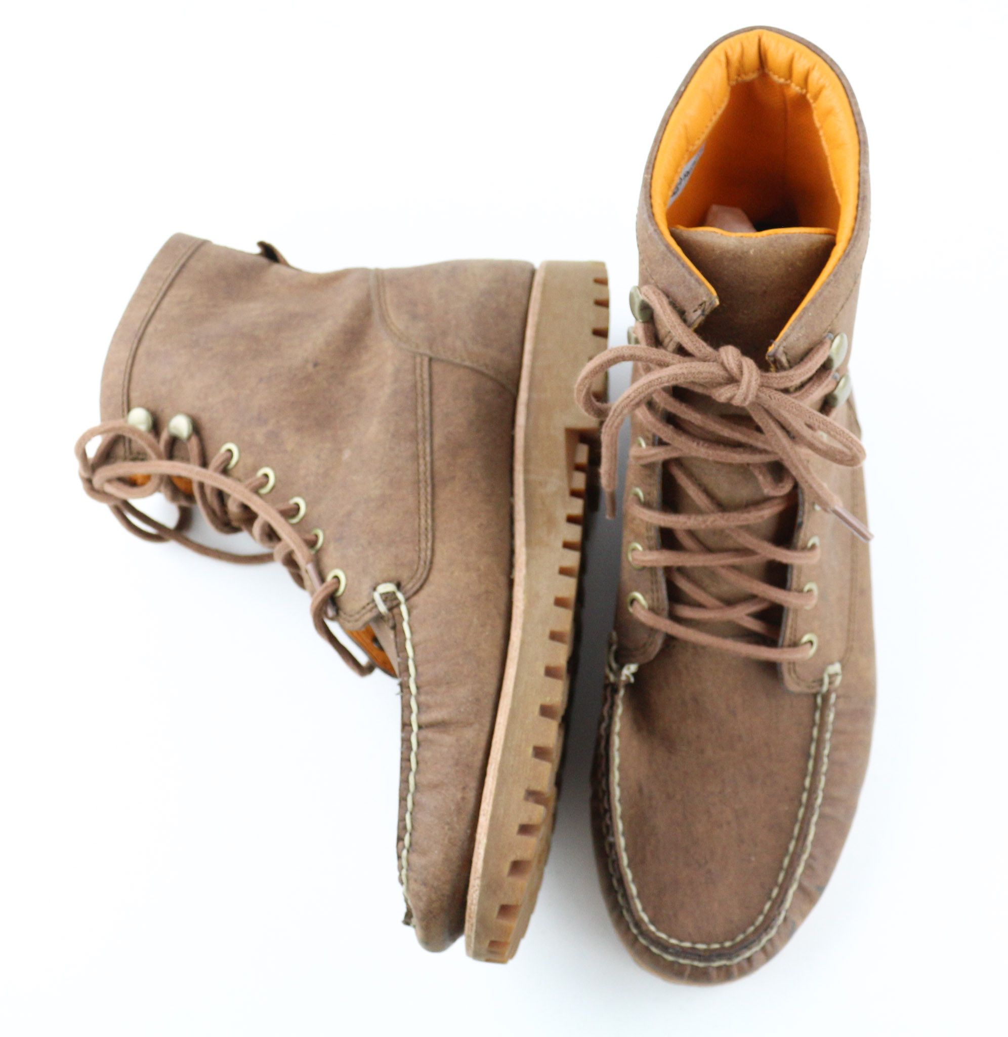 Timberland A2HB2 UK8 Brown Leather Almond ReBOTL 79837 Size US 8.5 / EU 41-42 - 6 Thumbnail