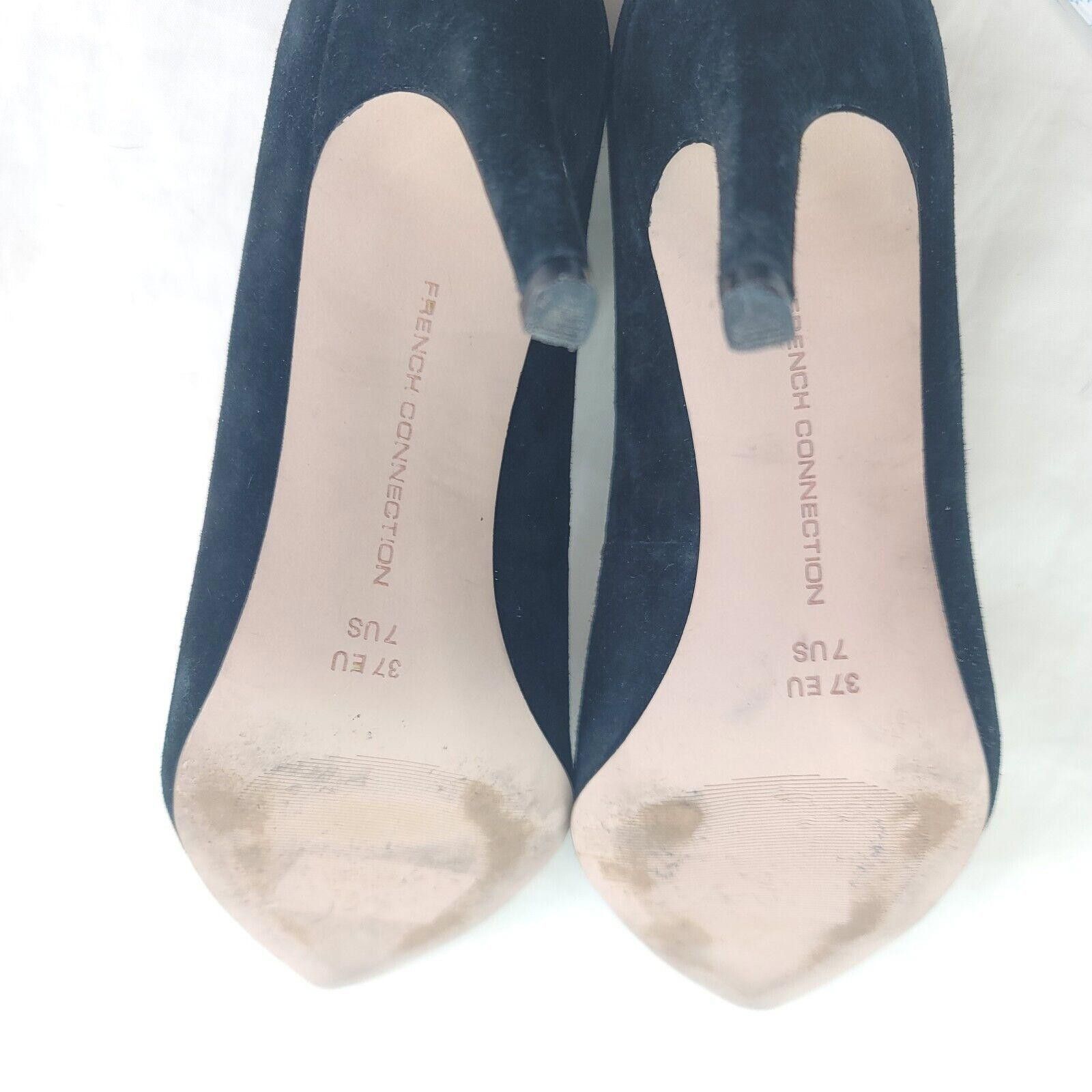 French Connection French Connection Ronnie Black Suede Heels US 6.5/7 EU 37 Size US 6.5 / IT 36.5 - 7 Thumbnail