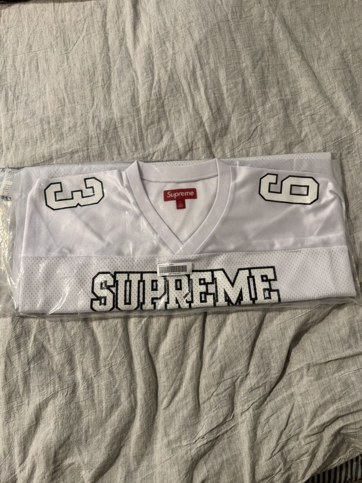 Supreme Bones Football Jersey White Supreme bones jersey