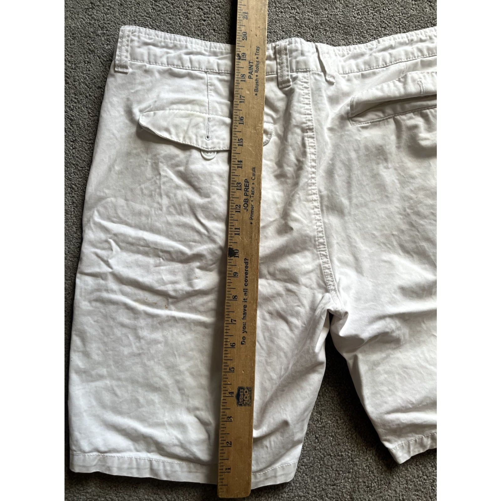 Vintage Gef France Men Shorts 34 Ivory Flat Front Swim Bottom American Vintage Size US 34 / EU 50 - 4 Thumbnail