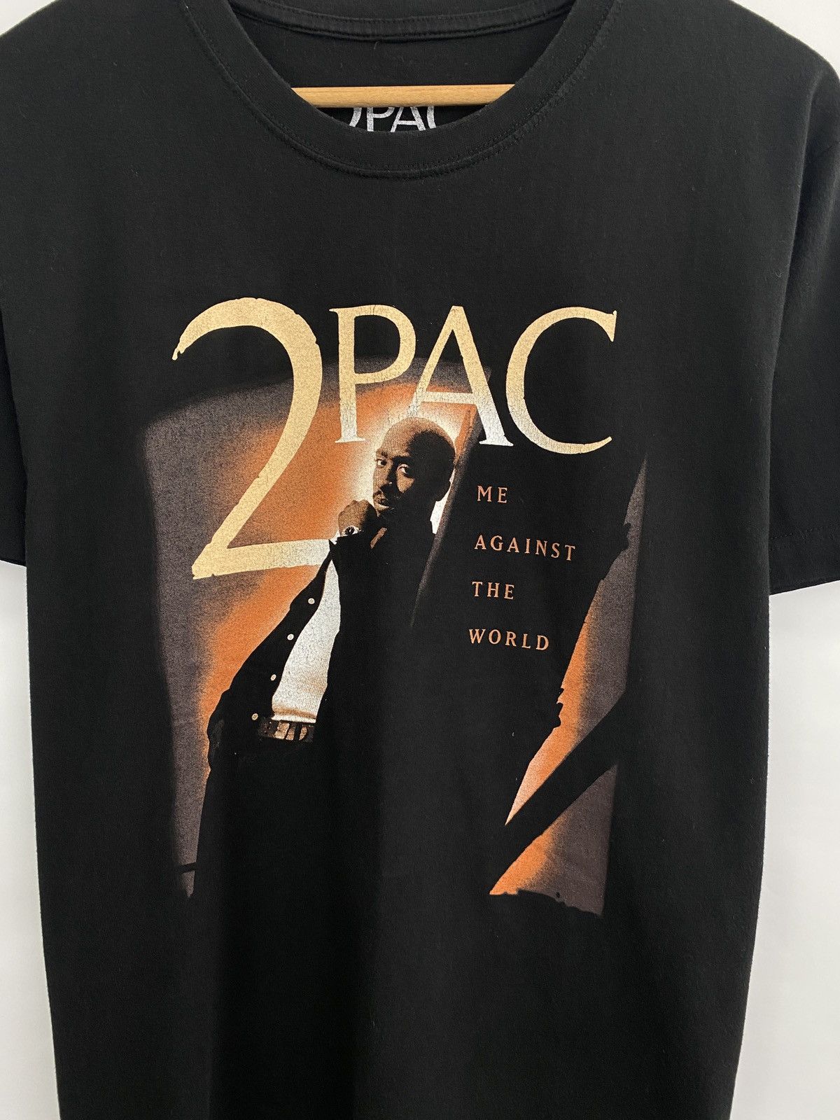 Band Tees × Rap Tees 🇺🇸 Tupac Shakur Me Against The World T-Shirt Rare Retro Hype Size US M / EU 48-50 / 2 - 4 Thumbnail
