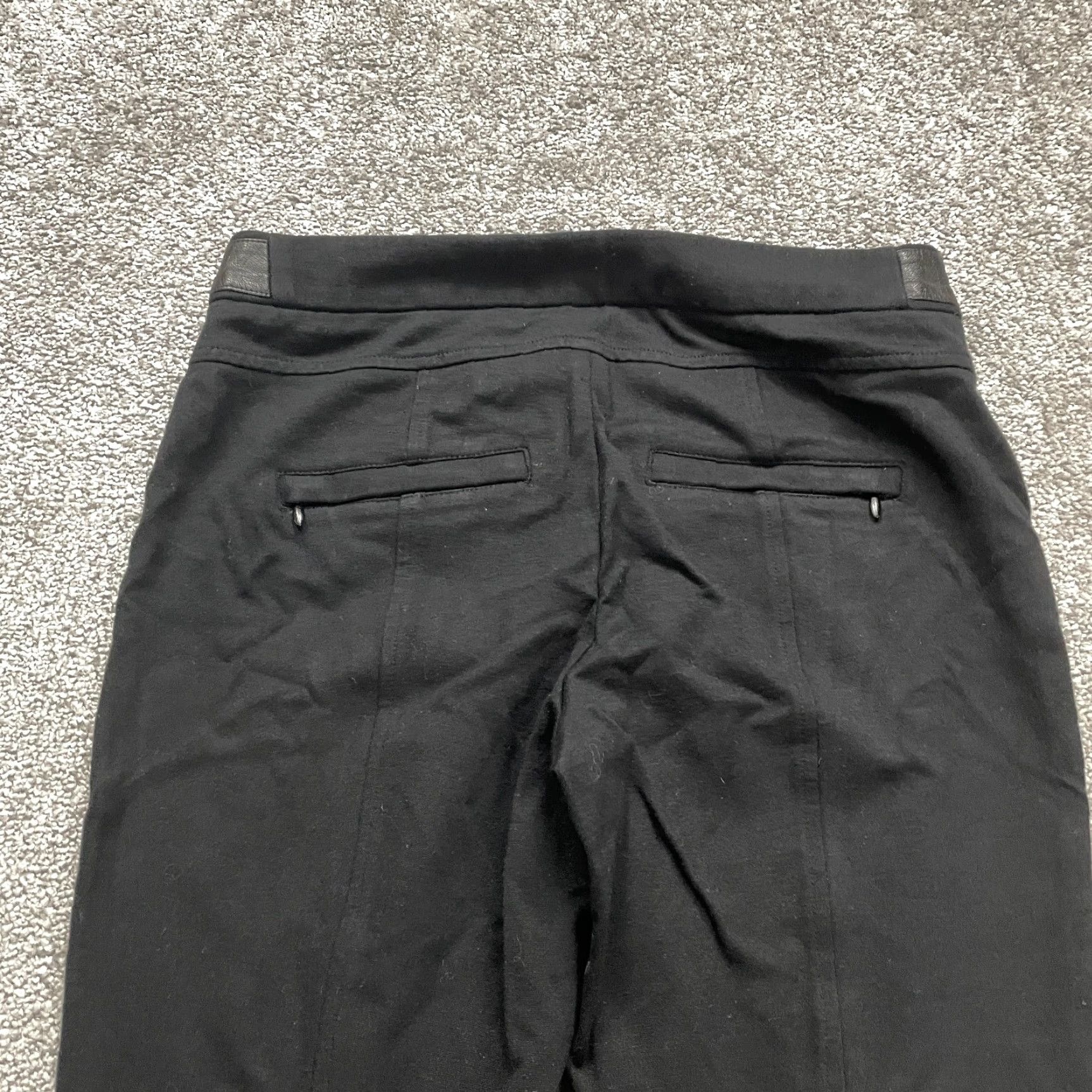 Vintage VINTAGE INC International Concepts Womens Pants Casual Tapered Fit Black Size 6 Stretch Size 28" / US 6 / IT 42 - 3 Thumbnail