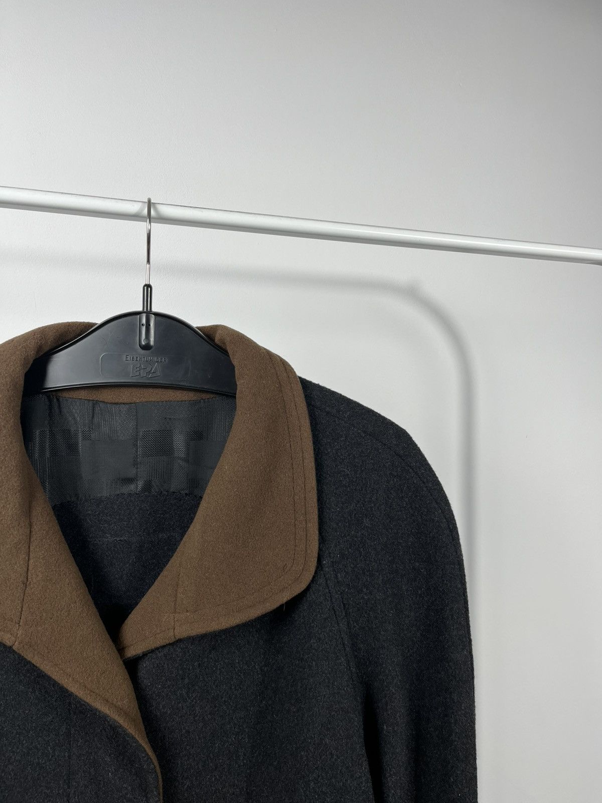 Other Women’s Wool Cashmere Long Coat Dark Grey Size UK 42 Size L / US 10 / IT 46 - 4 Thumbnail