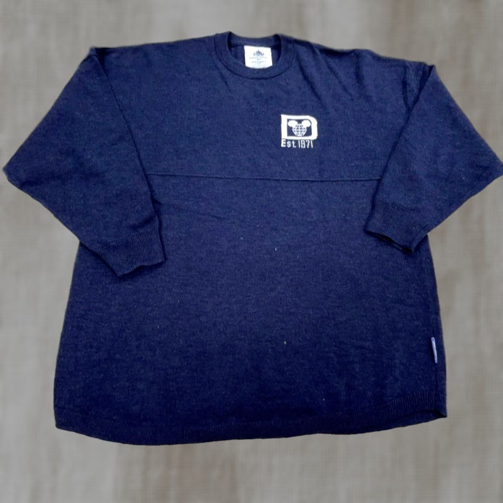 Disney Disney Parks Authentic Spirit Jersey Women XS Blue White Tee Shirt Crew Neck Long Sleeve Pullover Casual Slimming 90s? Size XS / US 0-2 / IT 36-38 - 1 Thumbnail