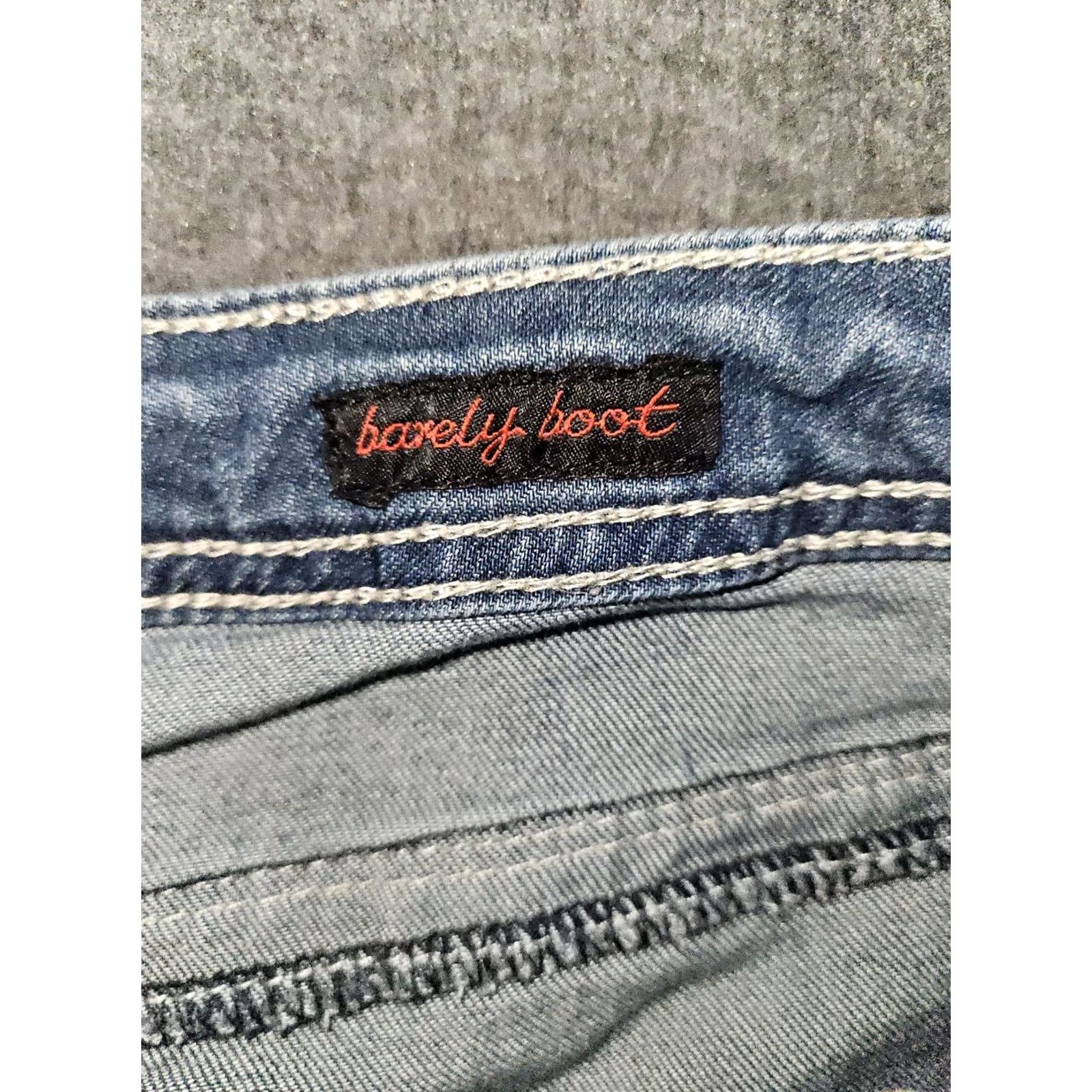 Vintage VINTAGE Earl Jeans Bootcut Jeans Women 10 Low Rise Blue Embroidered 90s Bohemian Logo Womens Size 32" / US 10 / IT 46 - 3 Thumbnail