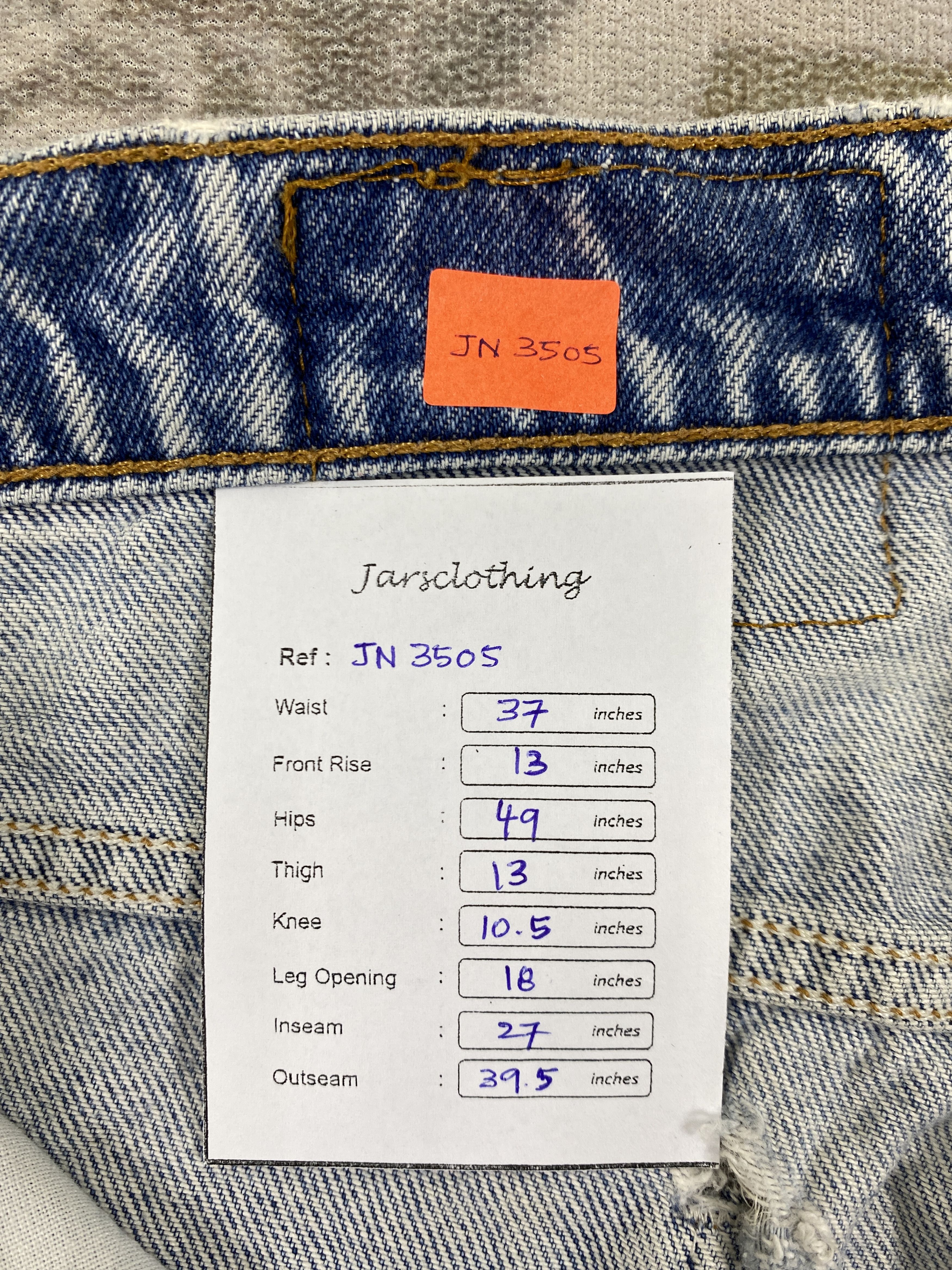 Levi's Faded Blue Vintage Levi's 505 Orange Tab 37x27 Denim JN3505 Size US 37 - 8 Thumbnail