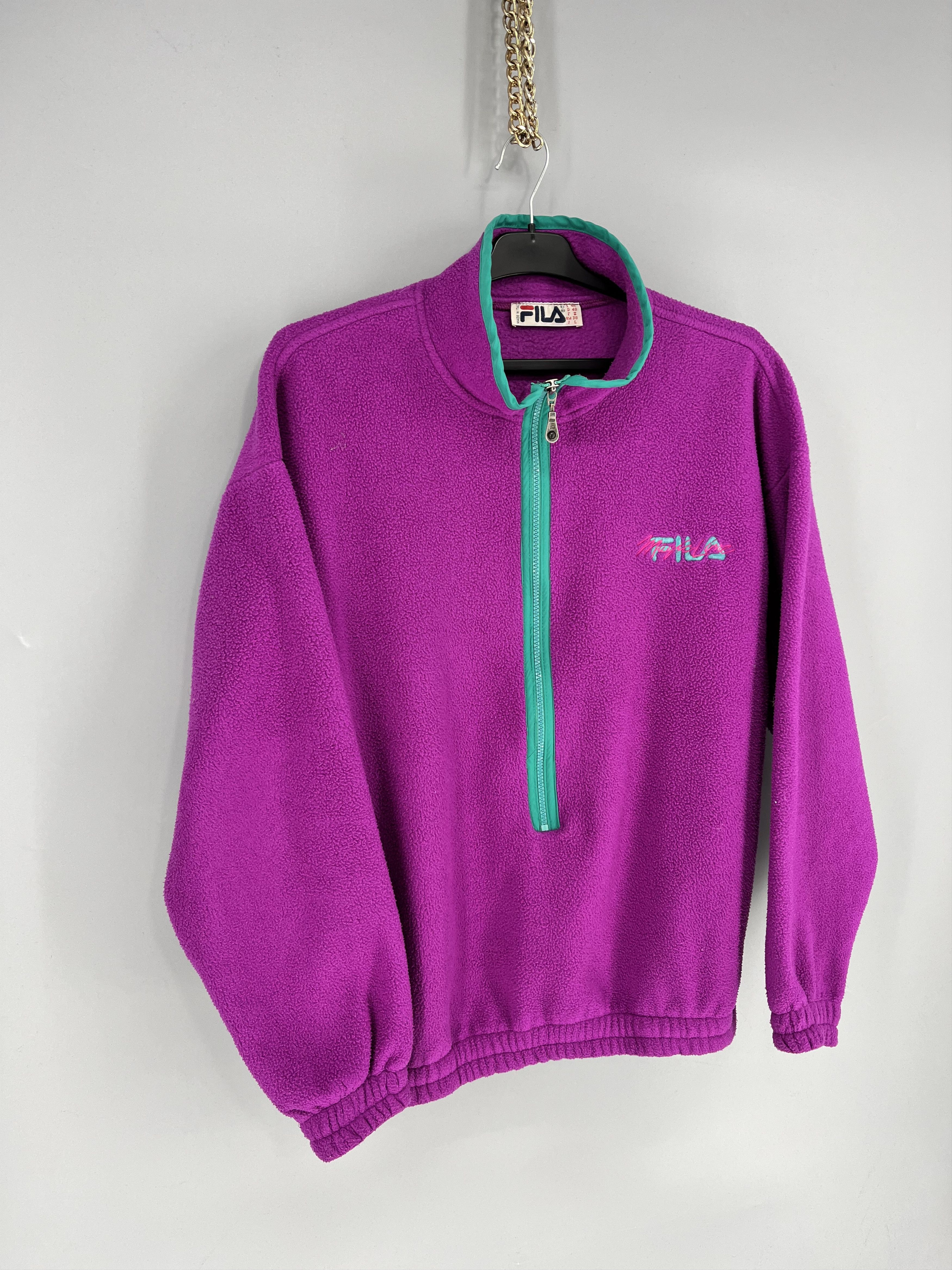 Fila Vintage Y2K Fila Fleece Sweatshirt Streetwear Skate Size US L / EU 52-54 / 3 - 2 Thumbnail