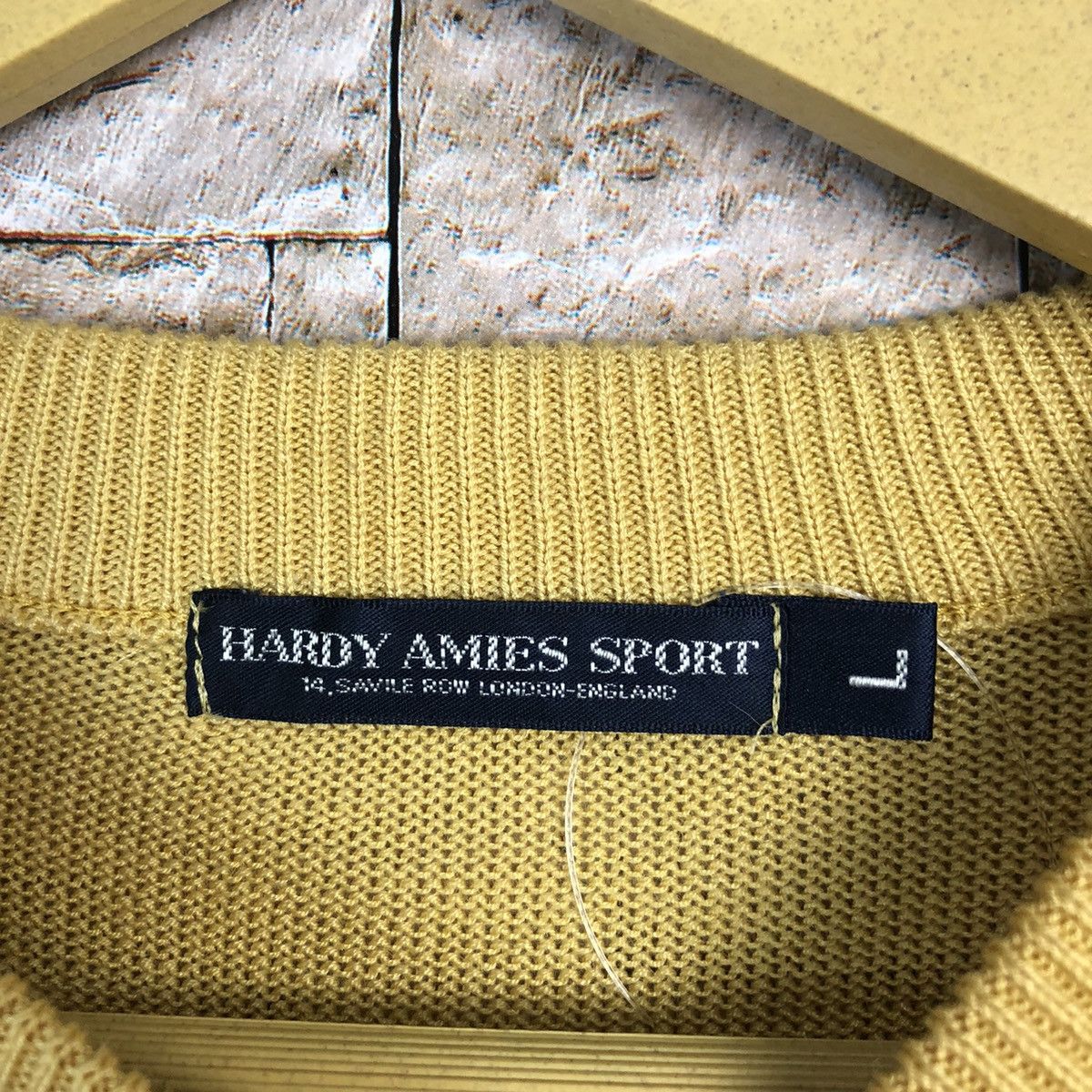 Hardy Amies × Vintage Hardy Amies Sport Yellow Sweatshirt #A484 Size US L / EU 52-54 / 3 - 9 Thumbnail
