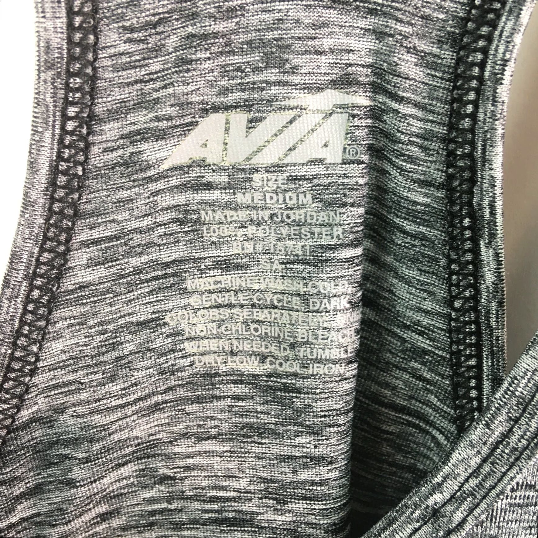 Avia Avia Women Activewear Tank Top Racerback Heather Gray M Tank Shirt Womens Size M / US 6-8 / IT 42-44 - 4 Thumbnail