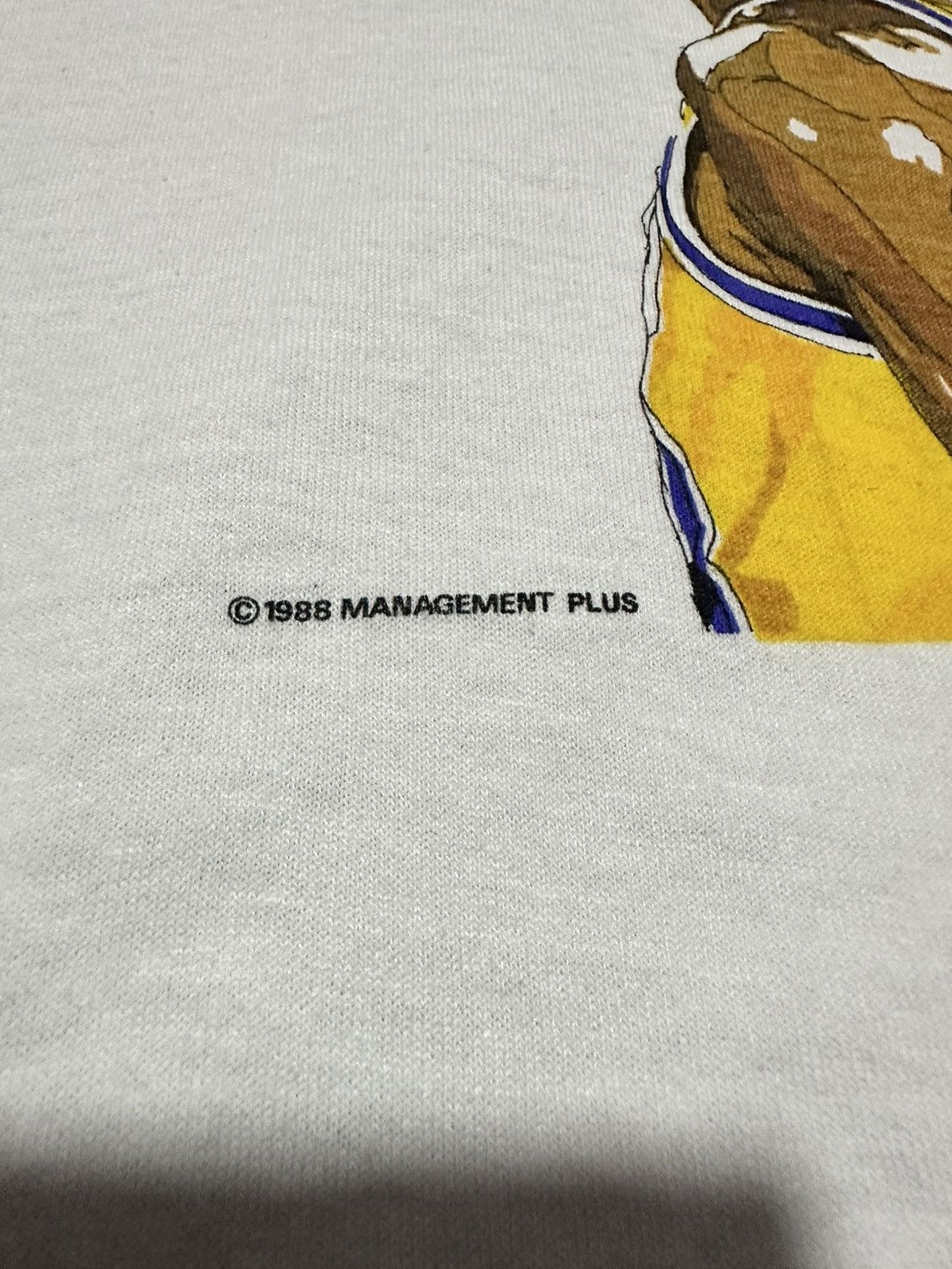 NBA Vintage 80s Kareem abd jabbar Lakers basketball tee Size US L / EU 52-54 / 3 - 5 Thumbnail