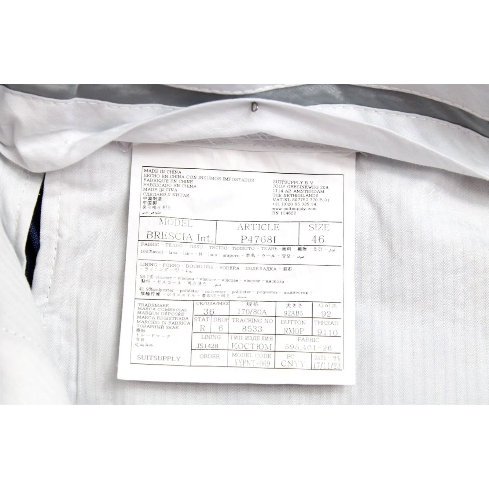 Suitsupply Suitsupply Suit Mens UK 36 / W30 Blue Brescia Int Trousers Men Wool Pleated Size US 36 / EU 52 - 5 Thumbnail