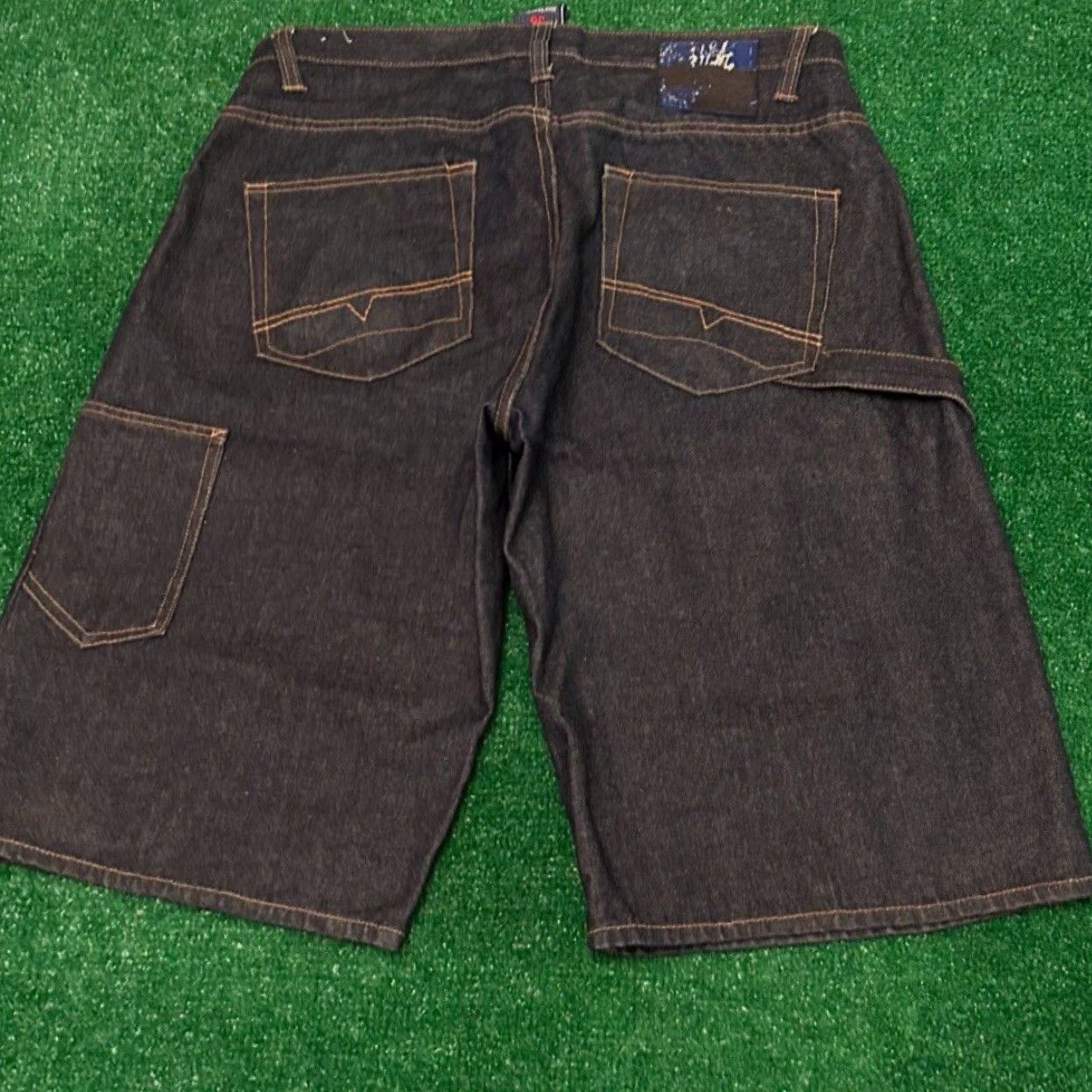 Vintage VINTAGE G Unit Baggy Hip Hop Skater Grunge Jeans Shorts Men 36 Jorts Blue Dark Pockets Y2K JNCO Size US 36 / EU 52 - 2 Thumbnail