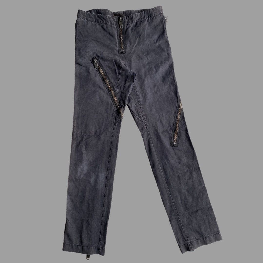 Burberry SS2003 Design By Christopher Bailey Zip Biker Pants Size US 31 - 1 Thumbnail