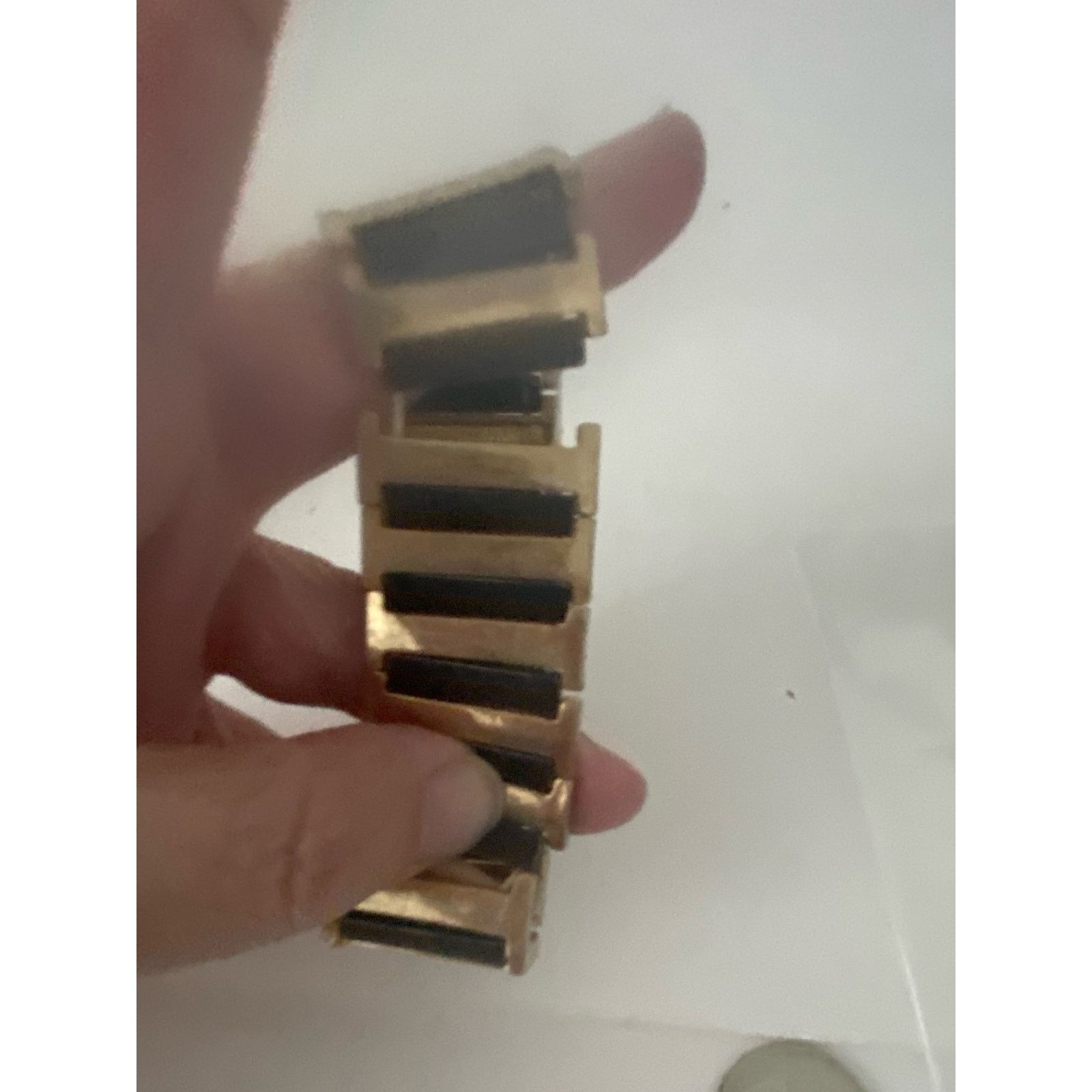 Other Gold and black metal cuff bracelet Size ONE SIZE - 3 Thumbnail