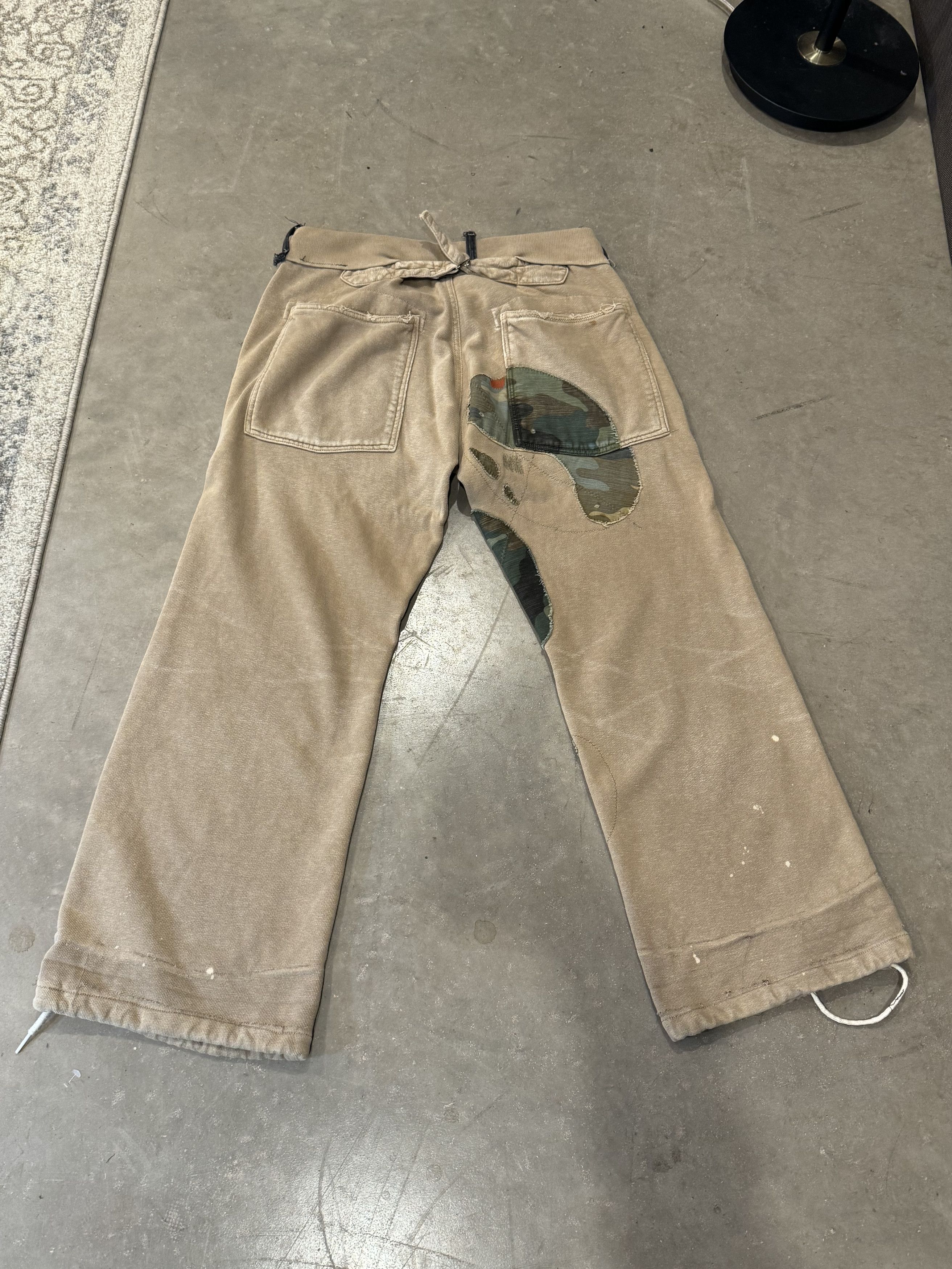 Kapital Kountry Kapital Beige Patchwork Sweatpants Size US 31 - 2 Thumbnail