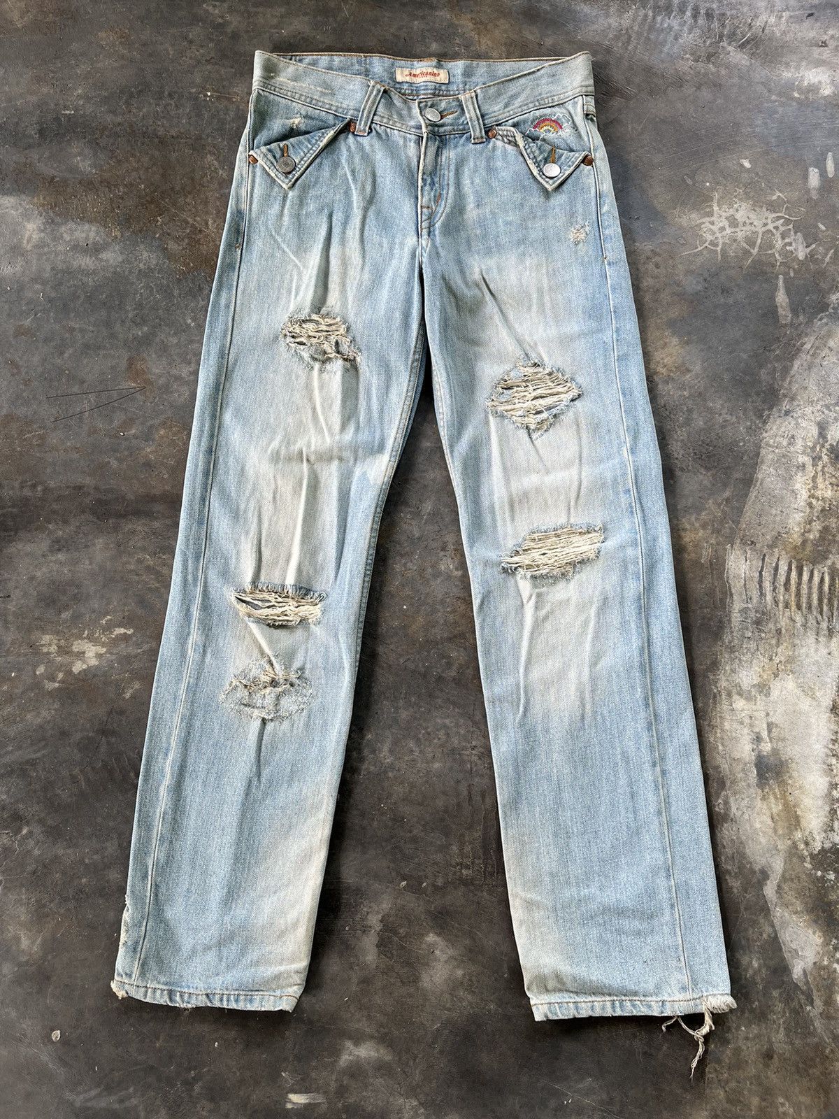 Hysteric Glamour × Vintage Vintage Inspired Hysteric Distressed Denim Size US 31 - 17 Thumbnail