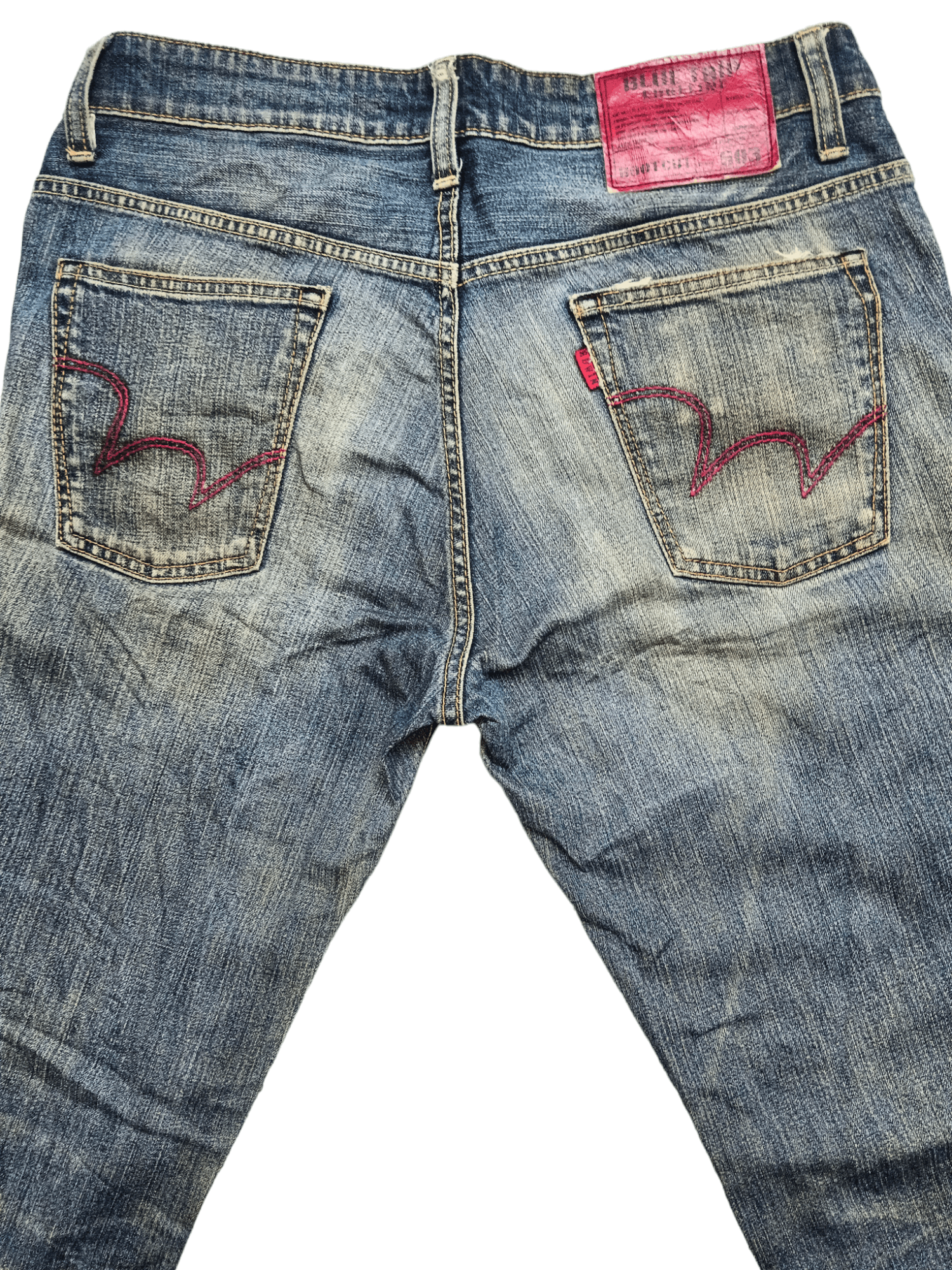 Edwin Edwin Distressed Mudwash Bootcut Denim Size US 33 - 6 Thumbnail