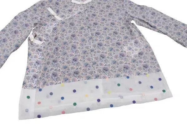 Comme des Garcons Comme Des Garcons Purple Vintage Floral Chinese Top Size M / US 6-8 / IT 42-44 - 8 Thumbnail