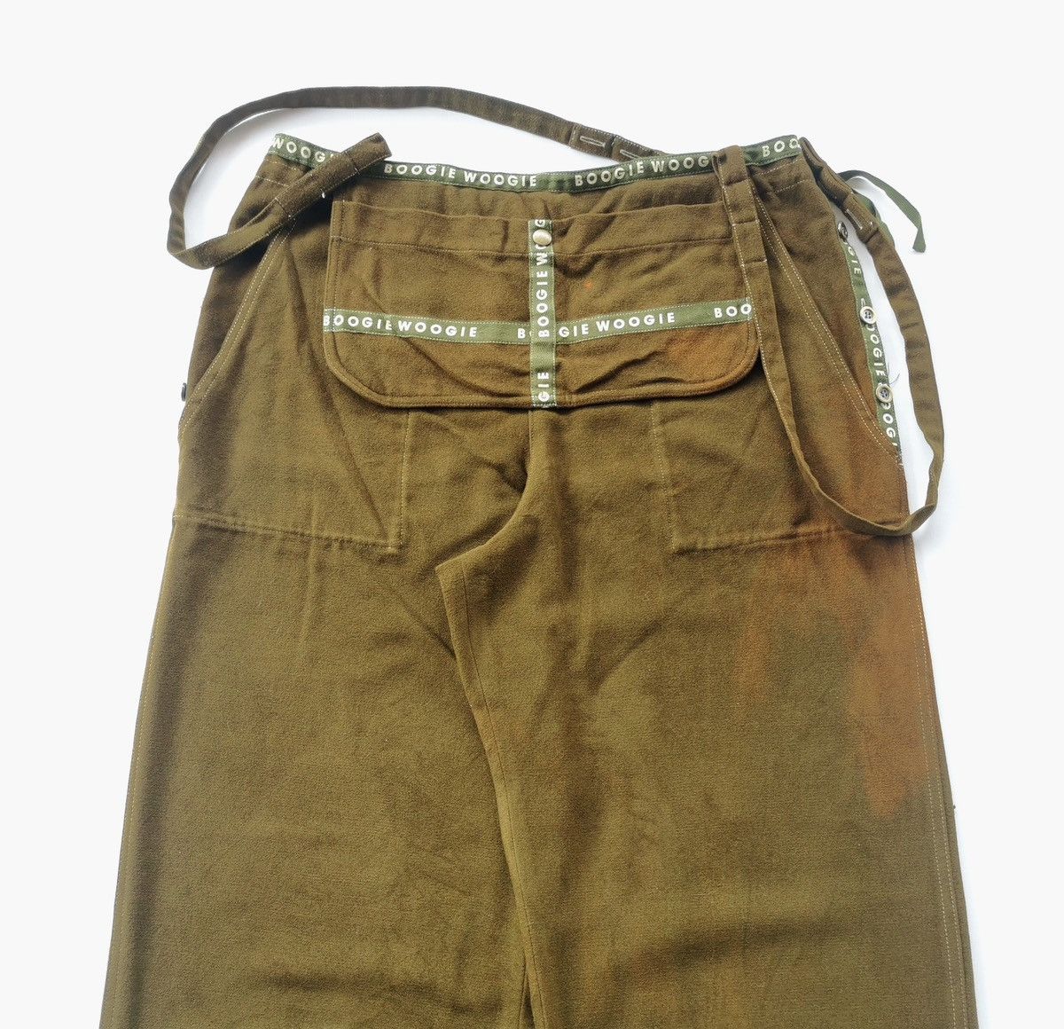 Japanese Brand Boogie Woogie Loose Baggy Rayon Pants & Bulk Size US 33 - 2 Thumbnail