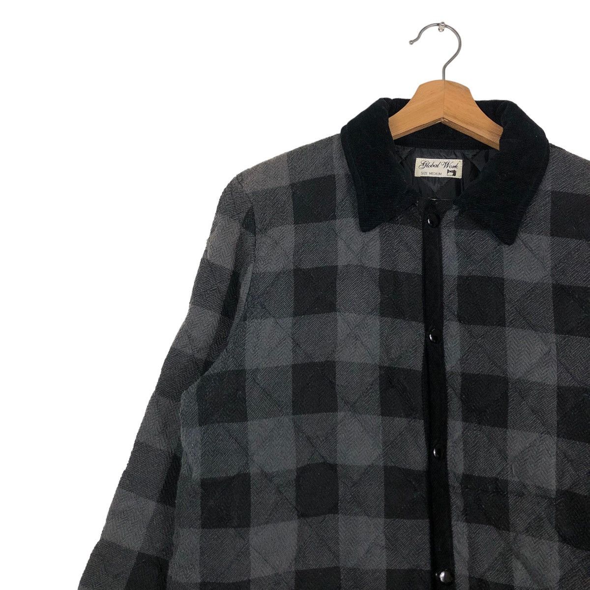 Issey Miyake 🔥Vintage Quilted Button Jacket Global Work Japan Tartan Size US M / EU 48-50 / 2 - 7 Thumbnail