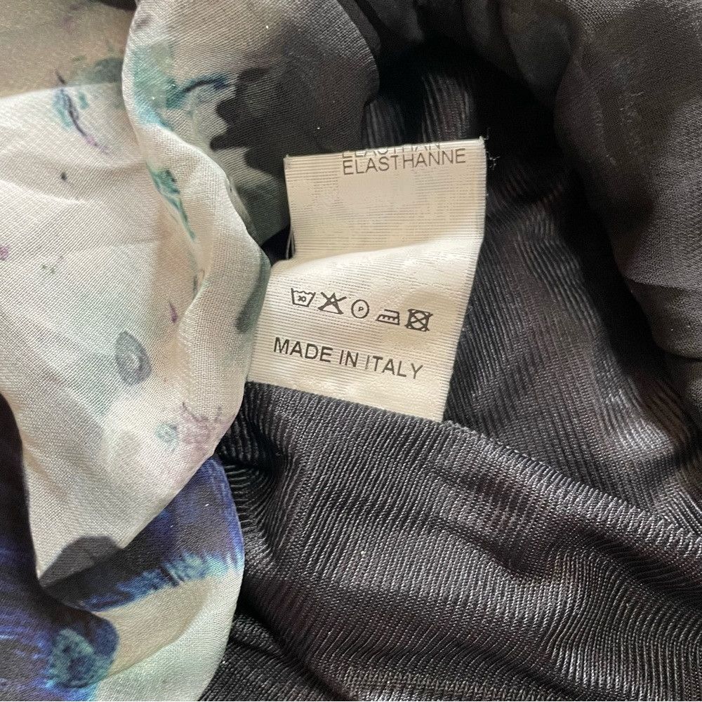 Other Lattementa Watercolor Floral Chiffon Long Sleeve Blouse Mad Size L / US 10 / IT 46 - 8 Thumbnail
