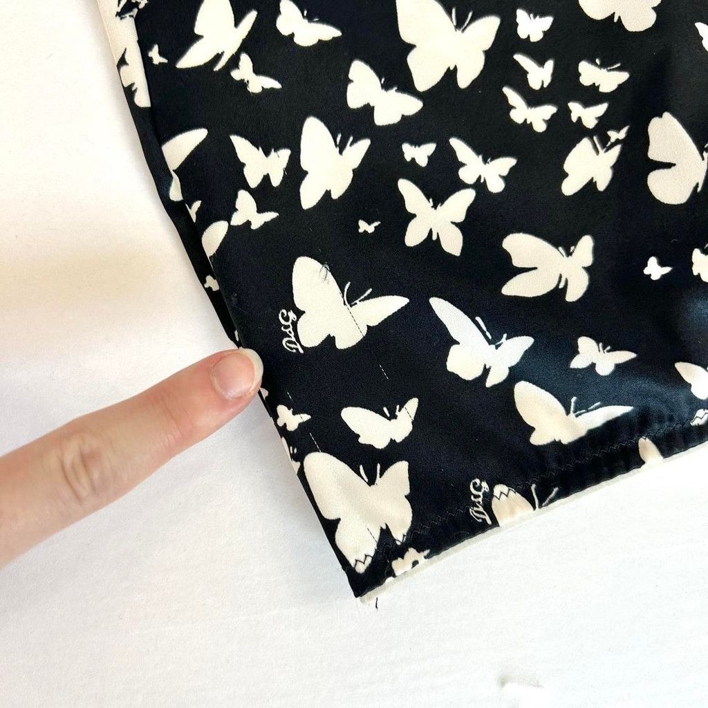 Dolce & Gabbana y2k D&G black and white butterfly print cami tank top Size M / US 6-8 / IT 42-44 - 7 Thumbnail