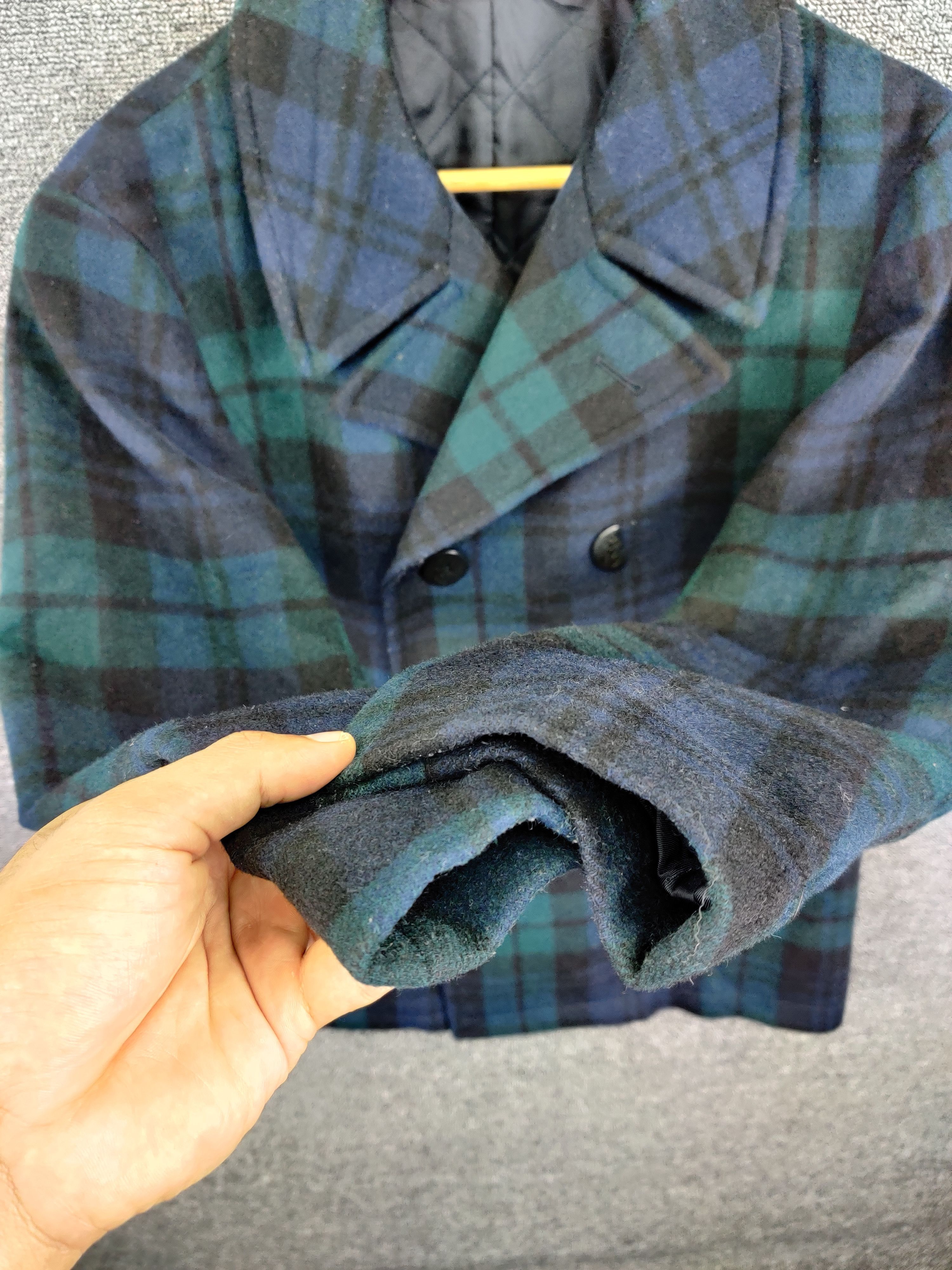 J.W. Anderson Uniqlo Wool Checked Double Breasted Coat