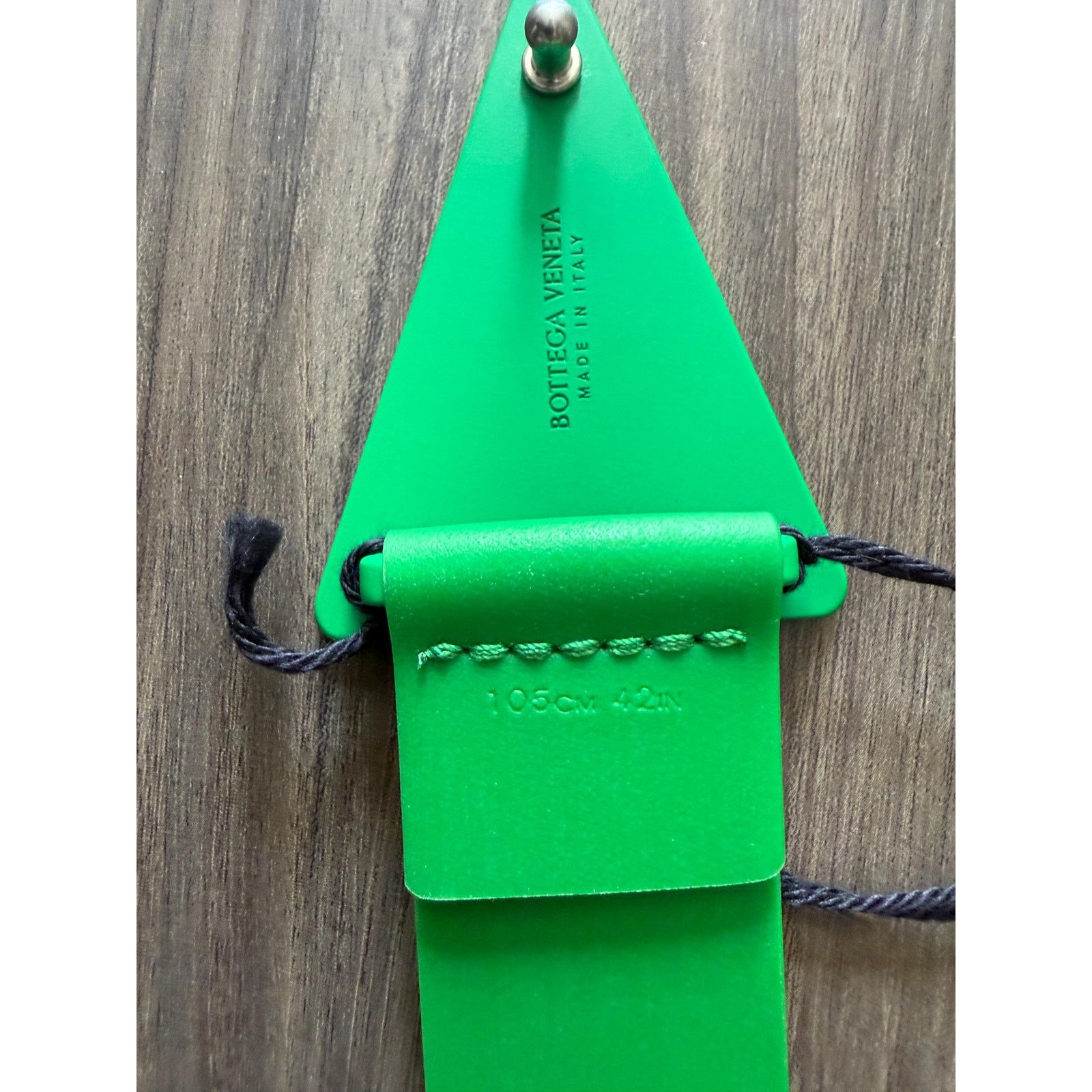 Bottega Veneta Bottega Veneta Rubber Belt Neon Green NWT Size ONE SIZE - 4 Thumbnail