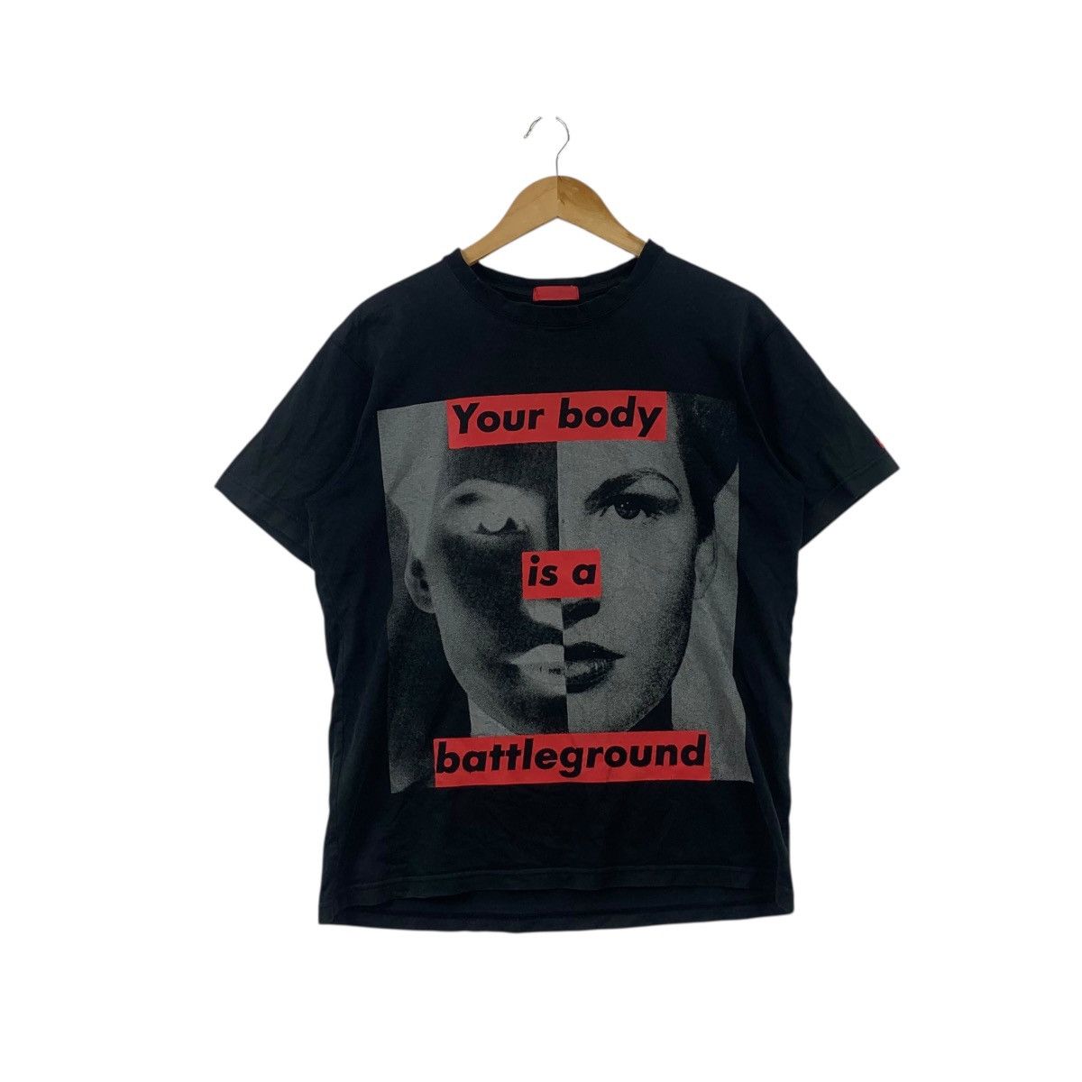 Barbara Kruger Vintage BARBARA KRUGER Your Body Is Battleground Tee Shirt Size US M / EU 48-50 / 2 - 1 Thumbnail