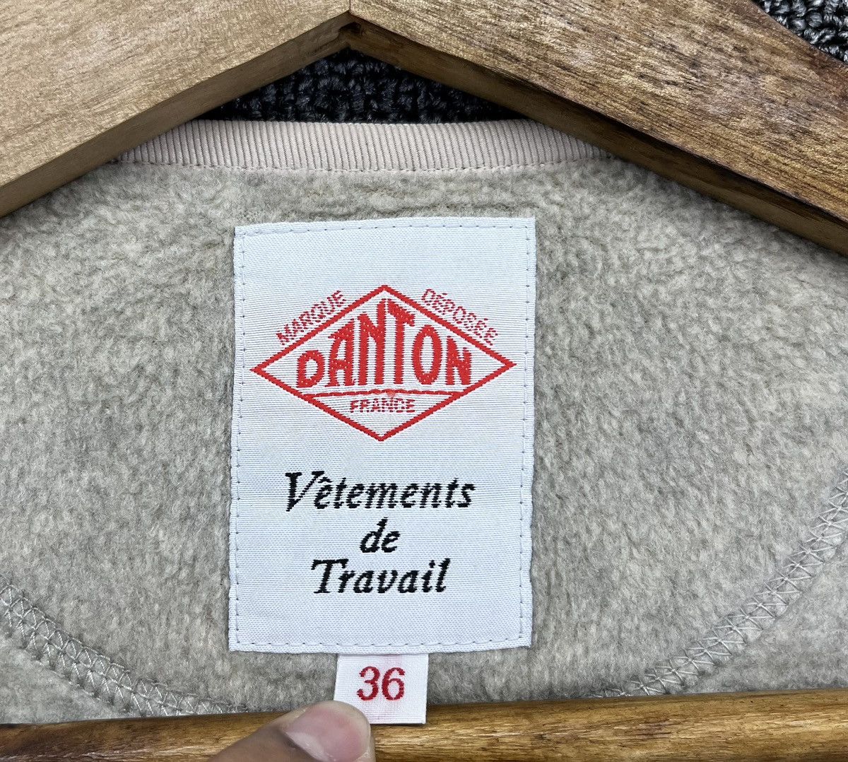 Danton Vintage Danton Ventement Fleece Button Up Rare Jacket Size XS / US 0-2 / IT 36-38 - 7 Thumbnail