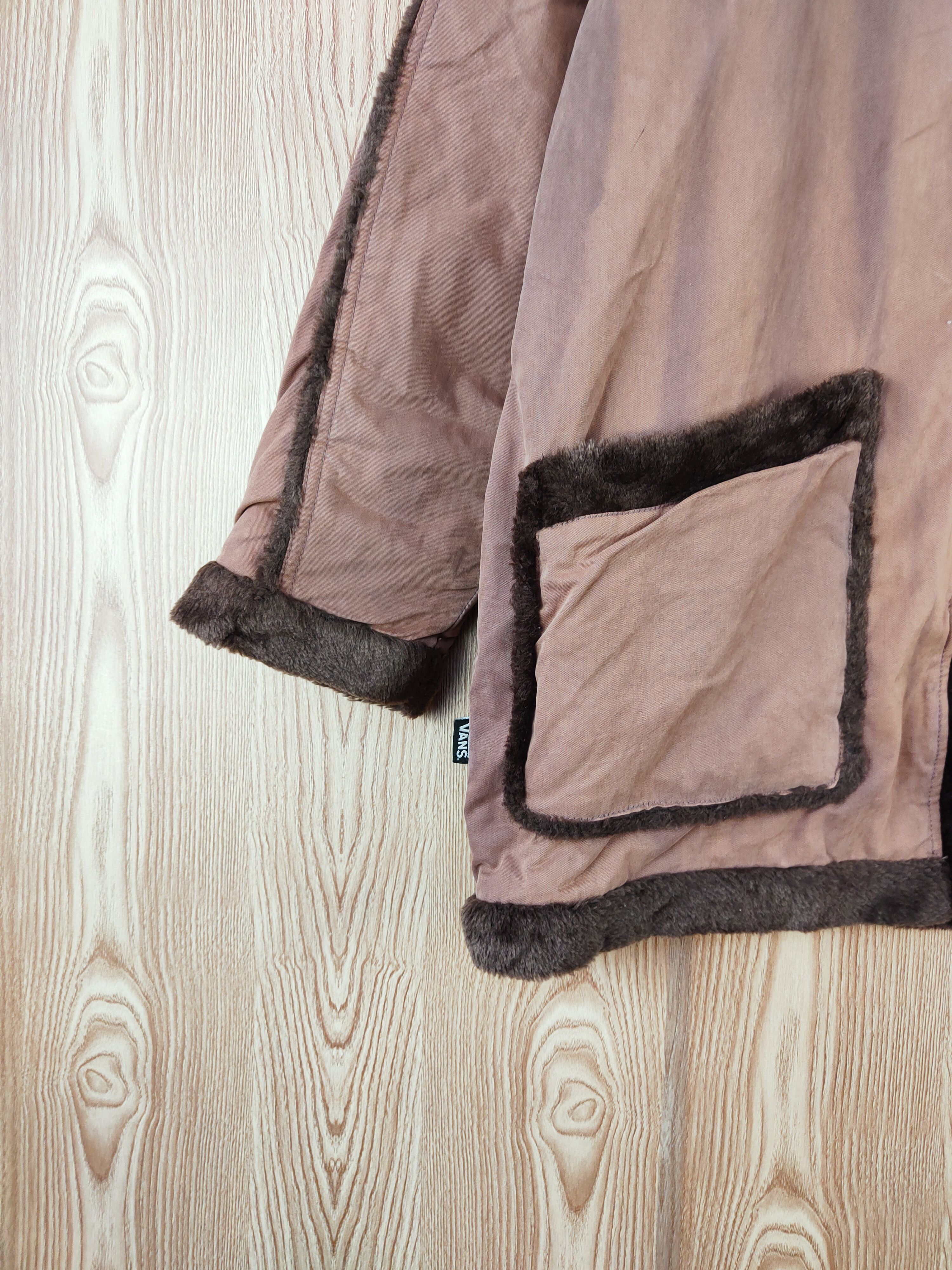 Japanese Brand × Vans × Vintage Vans Dark Brown Faded Sweater Jackets #W264 Size US L / EU 52-54 / 3 - 7 Thumbnail