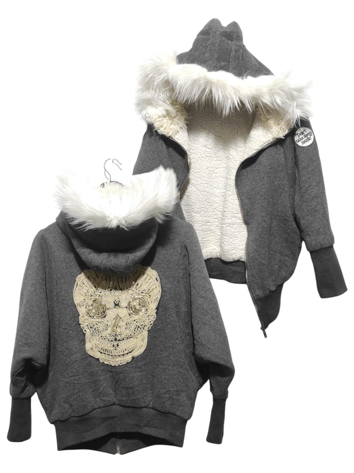 Hysteric Glamour Skull Sherpa Batwing Zip Fur Hoodie ifsixwasnine lgb style Size US M / EU 48-50 / 2 - 2 Thumbnail