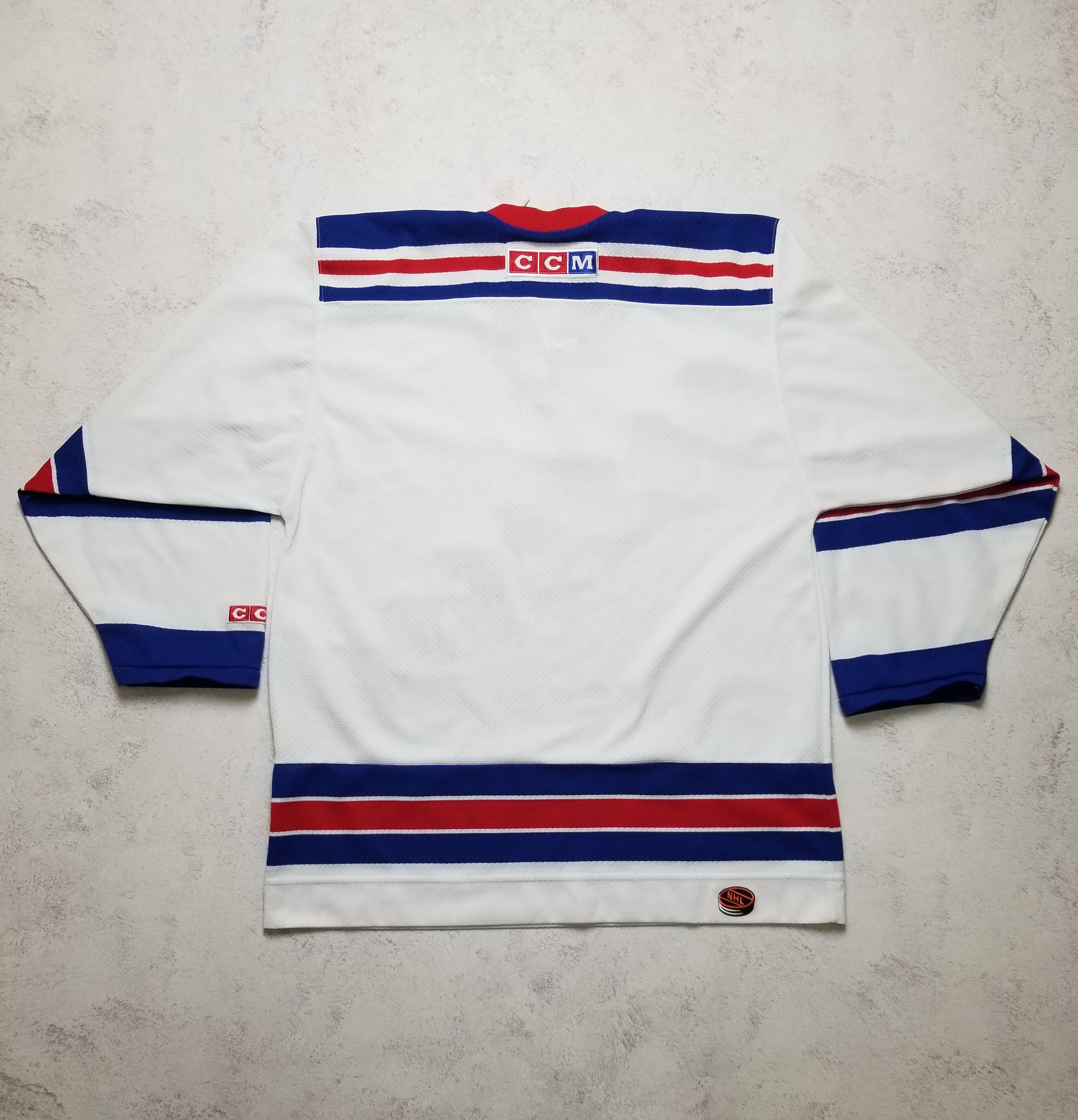 Ccm Vintage 90s New York Rangers CCM Hockey NHL Blank Jersey Size US M / EU 48-50 / 2 - 2 Thumbnail