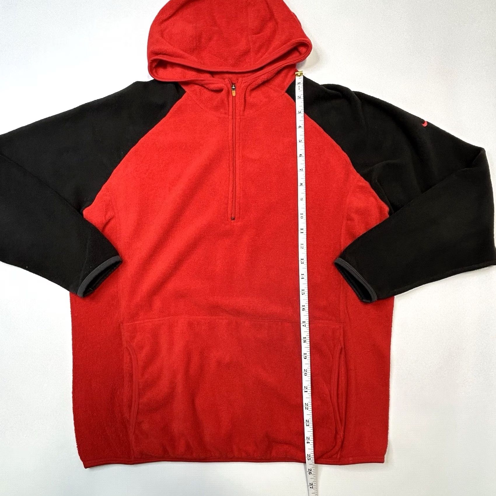 Nike Nike Therma Fit Fleece 1/4 Zip Pullover Hoodie Womens Small Red Colorblock Size S / US 4 / IT 40 - 7 Thumbnail
